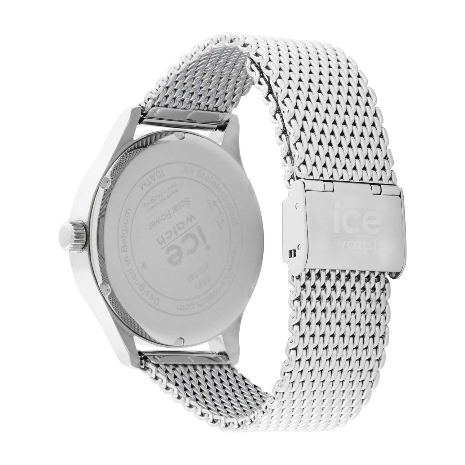 ICE steel solar Silver Black Milanese - obrazek 4