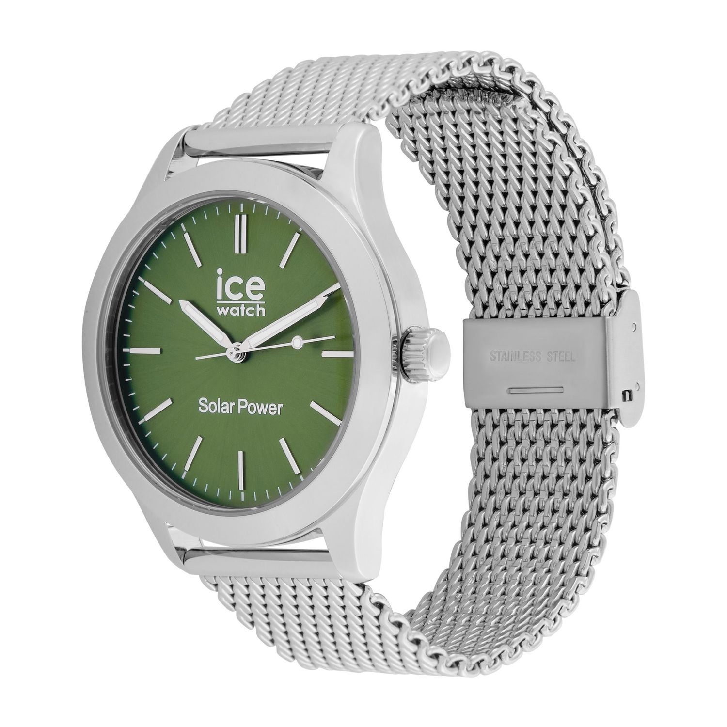 ICE steel solar Silver Green Milanese - obrazek 3