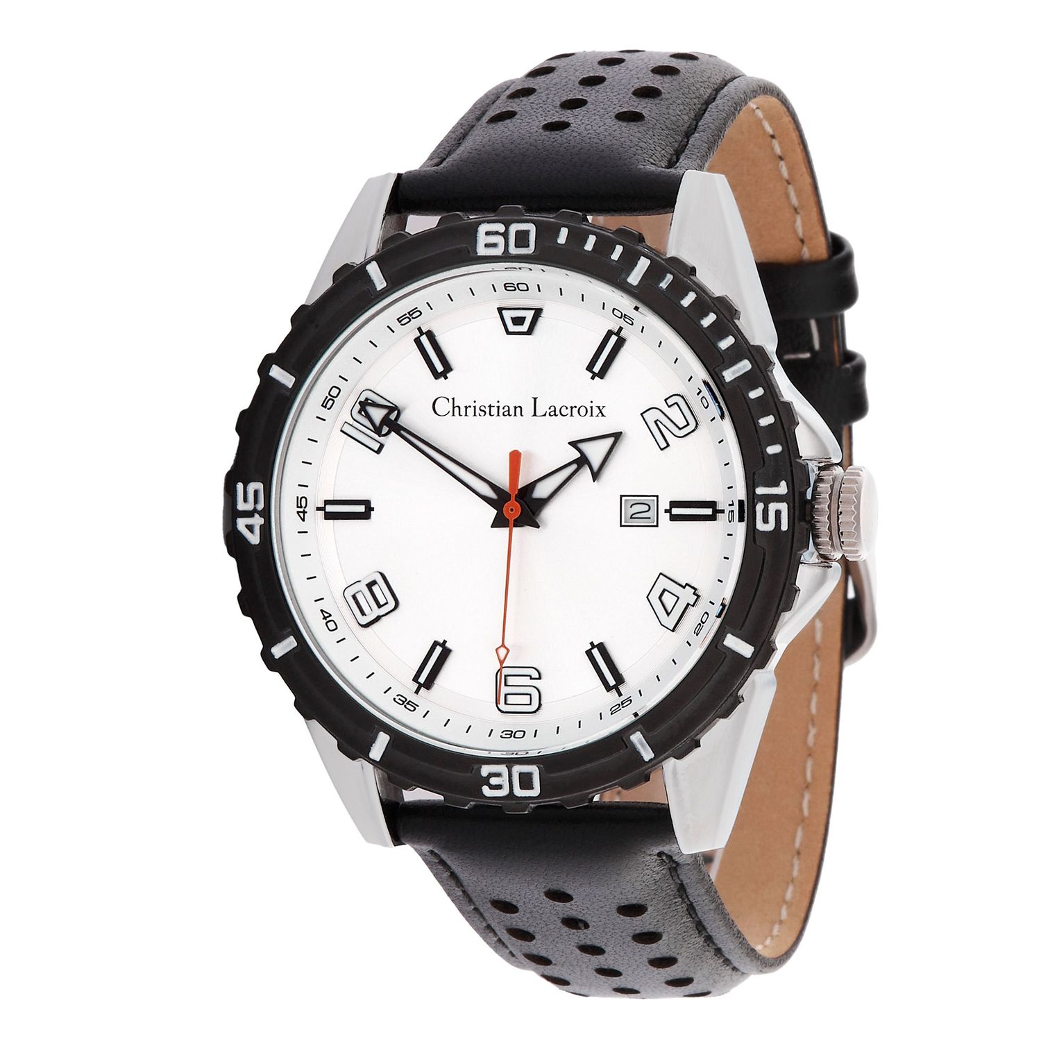 Zegarek z datownikiem Sol Black & Chrome