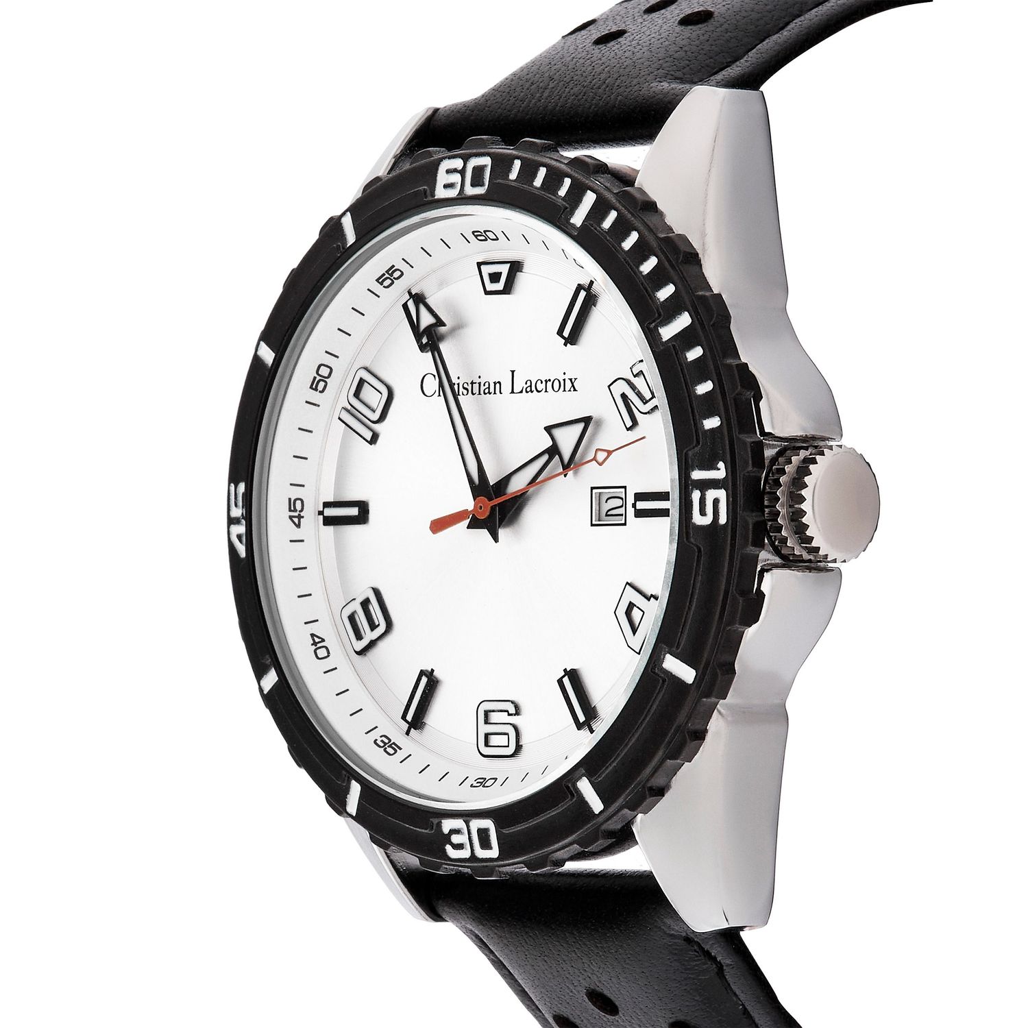 Zegarek z datownikiem Sol Black & Chrome - obrazek 2