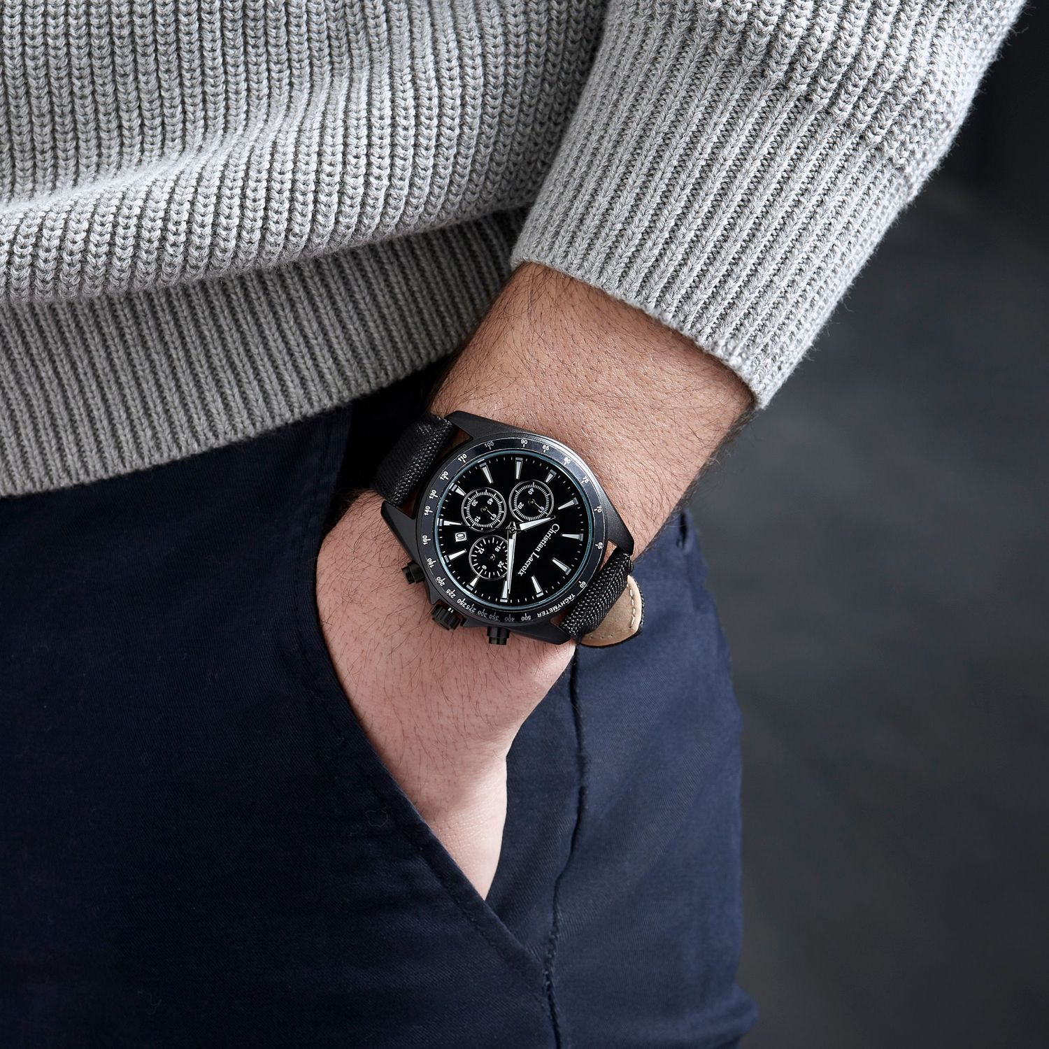Chronograf Caprio Black - obrazek 4