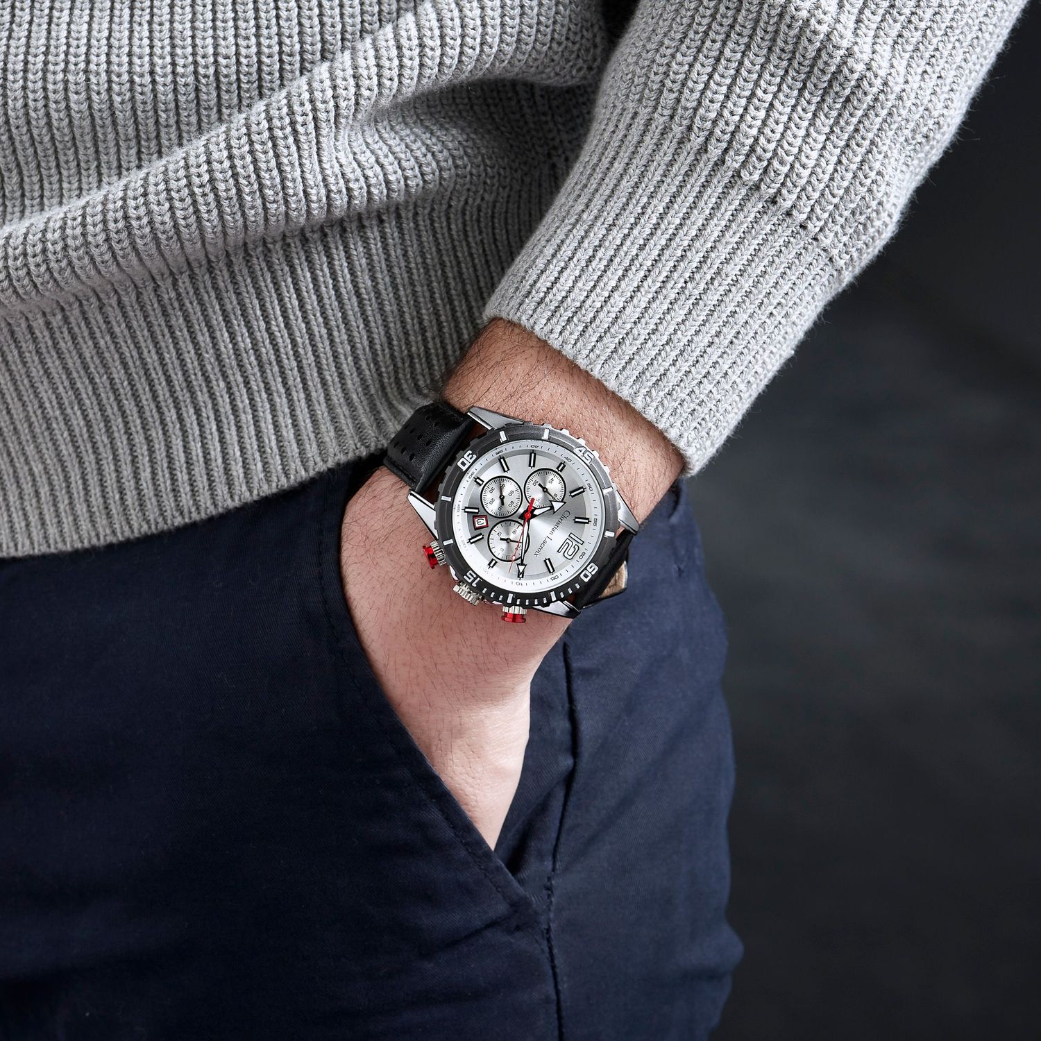 Chronograf Sol Black & Chrome - obrazek 4
