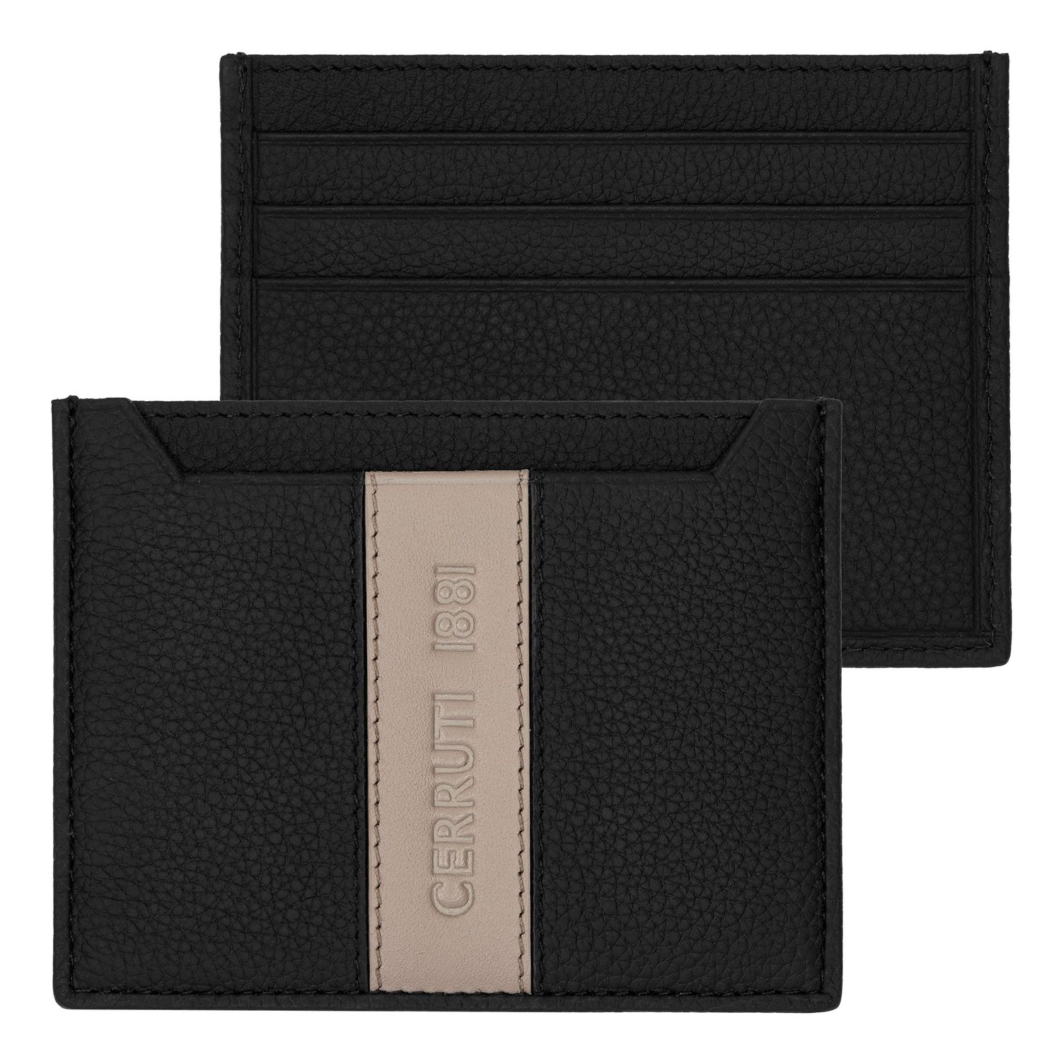 Etui na karty Delano Taupe & Black