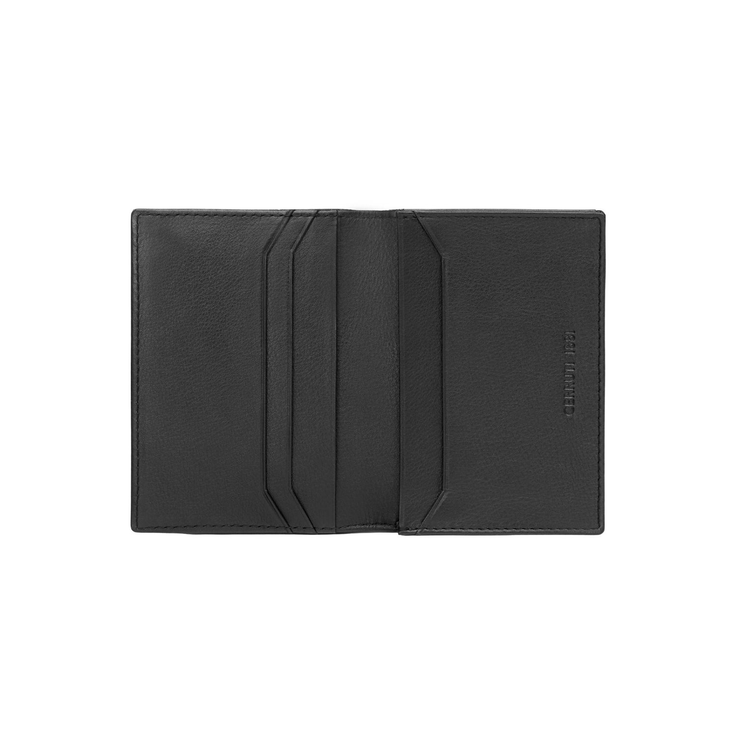 Card holder with flap Islington Black - obrazek 3