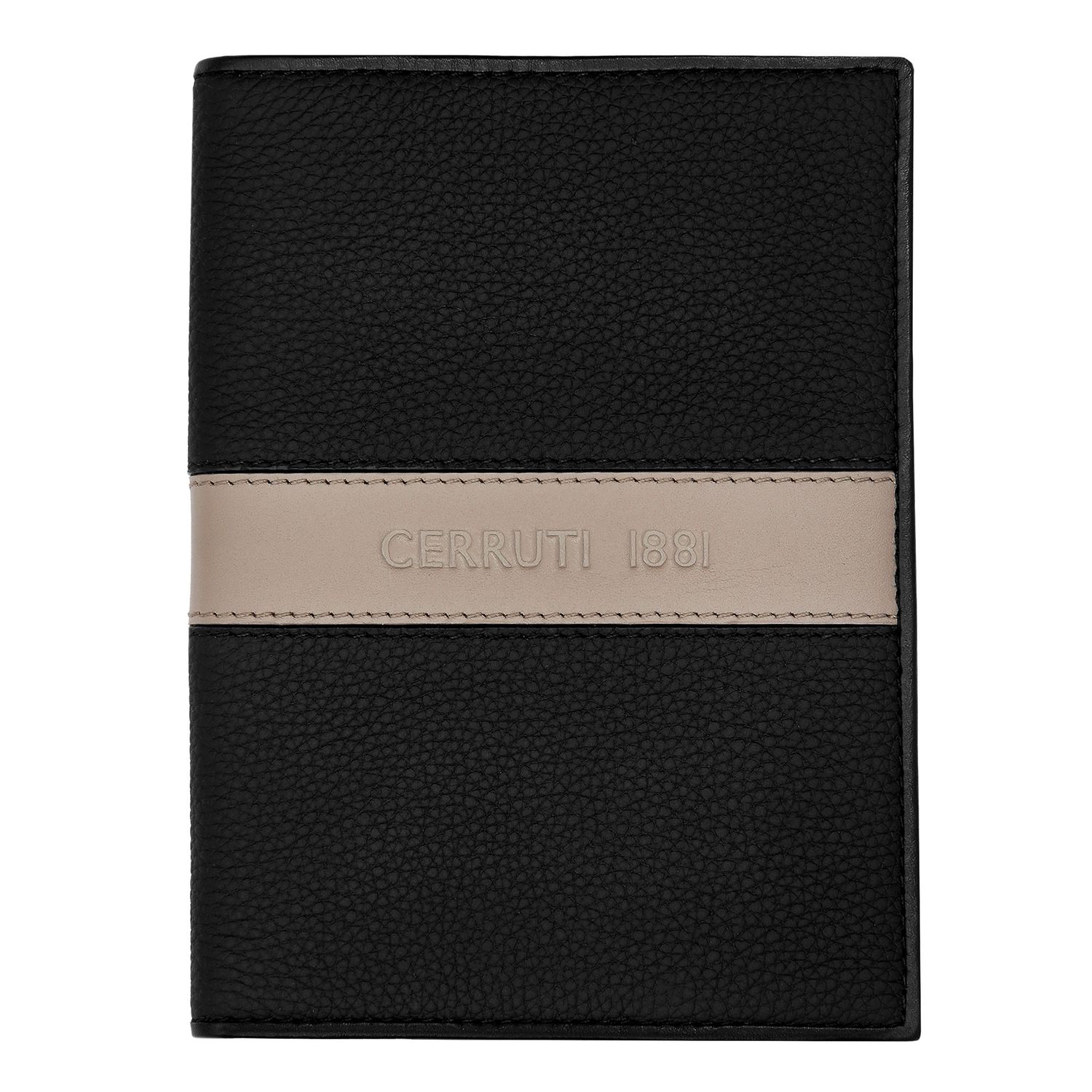 Etui na paszport Delano Taupe & Black - obrazek 2
