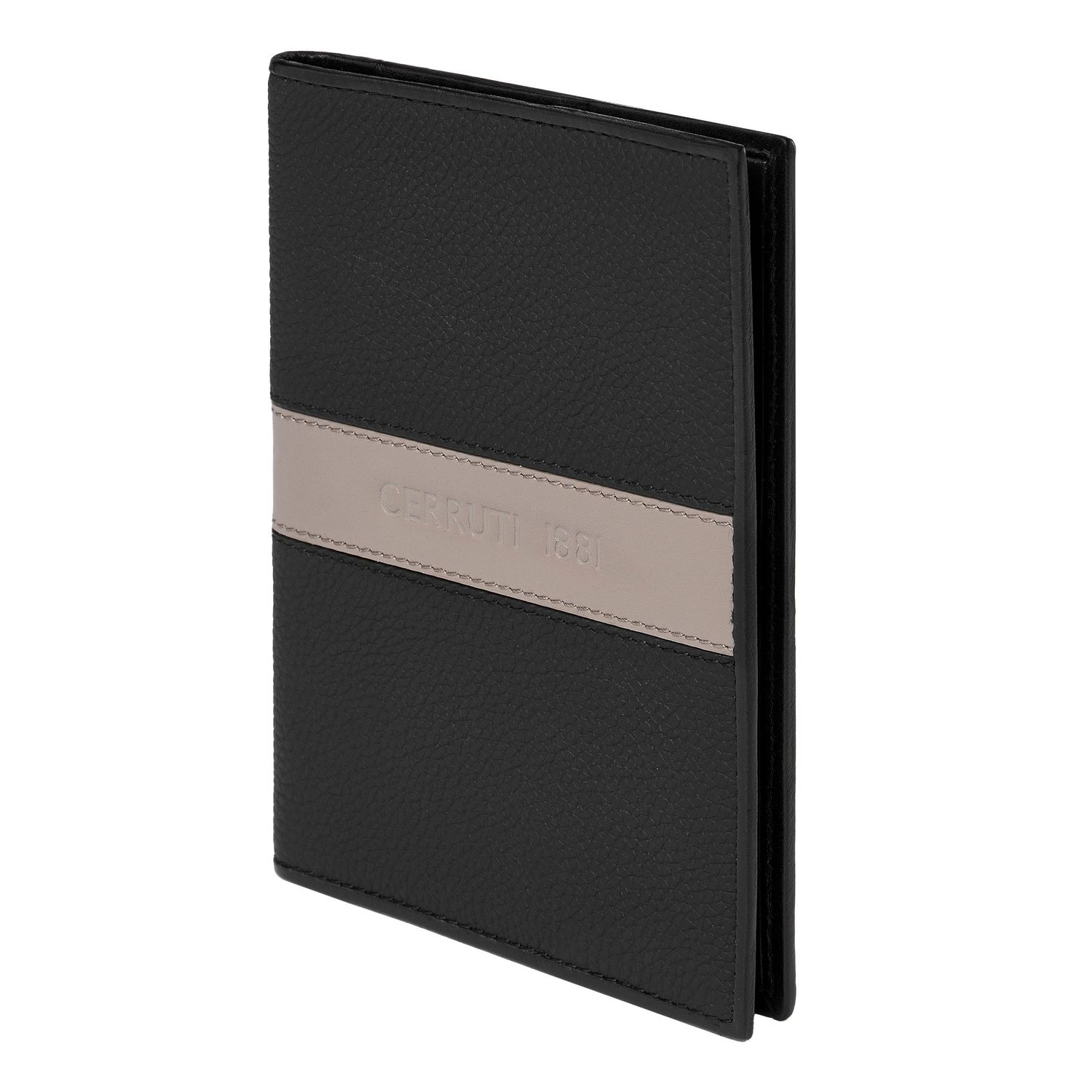Etui na paszport Delano Taupe & Black - obrazek 4