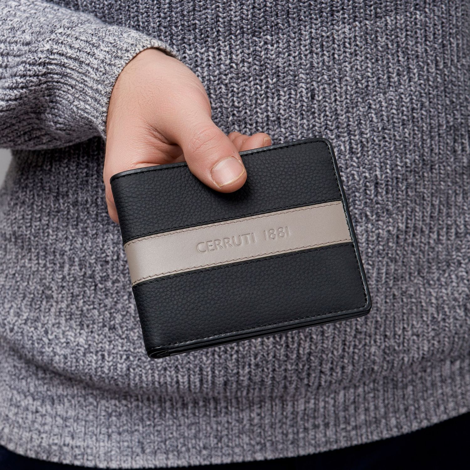 Portfel karty Delano Taupe & Black - obrazek 5