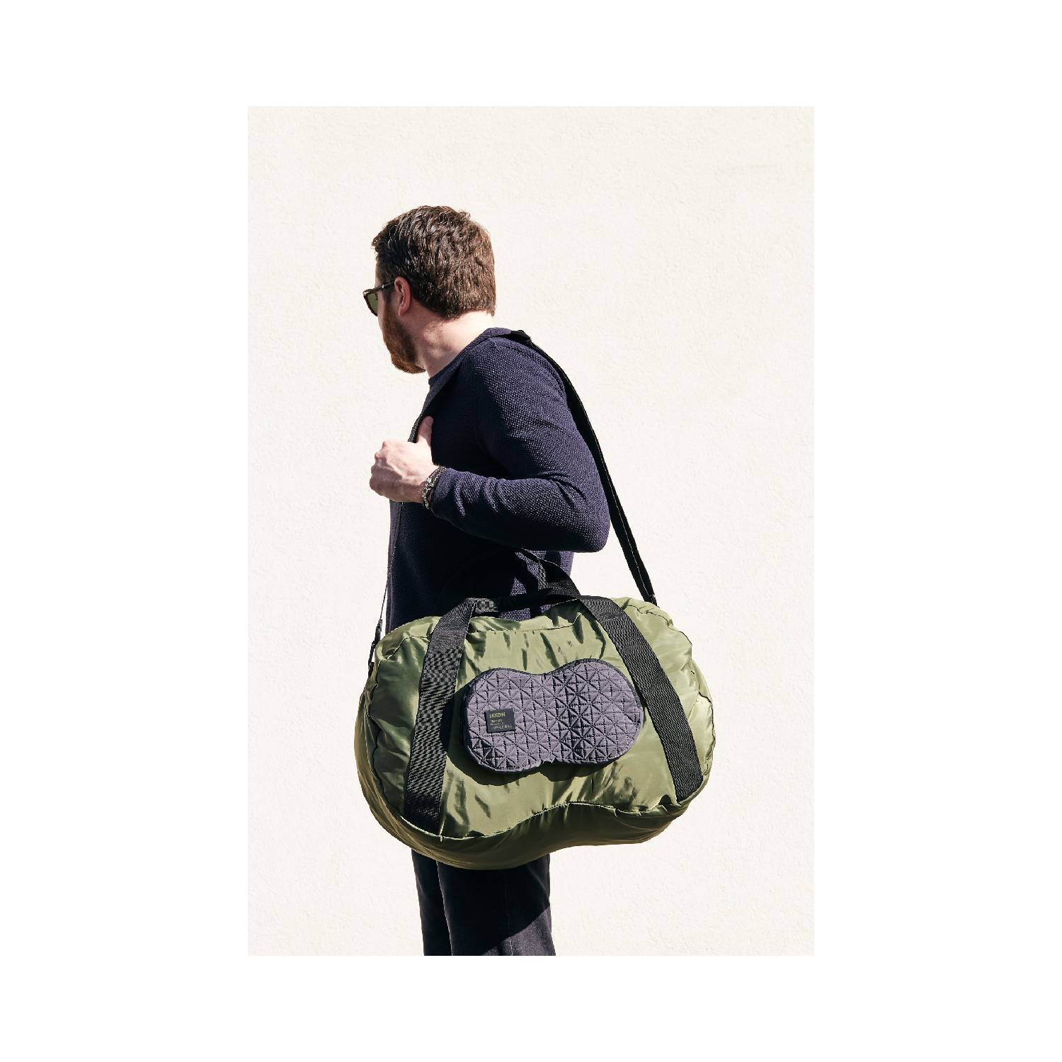 LN1513 Torba podróżna składana w etui PEANUT - obrazek 4