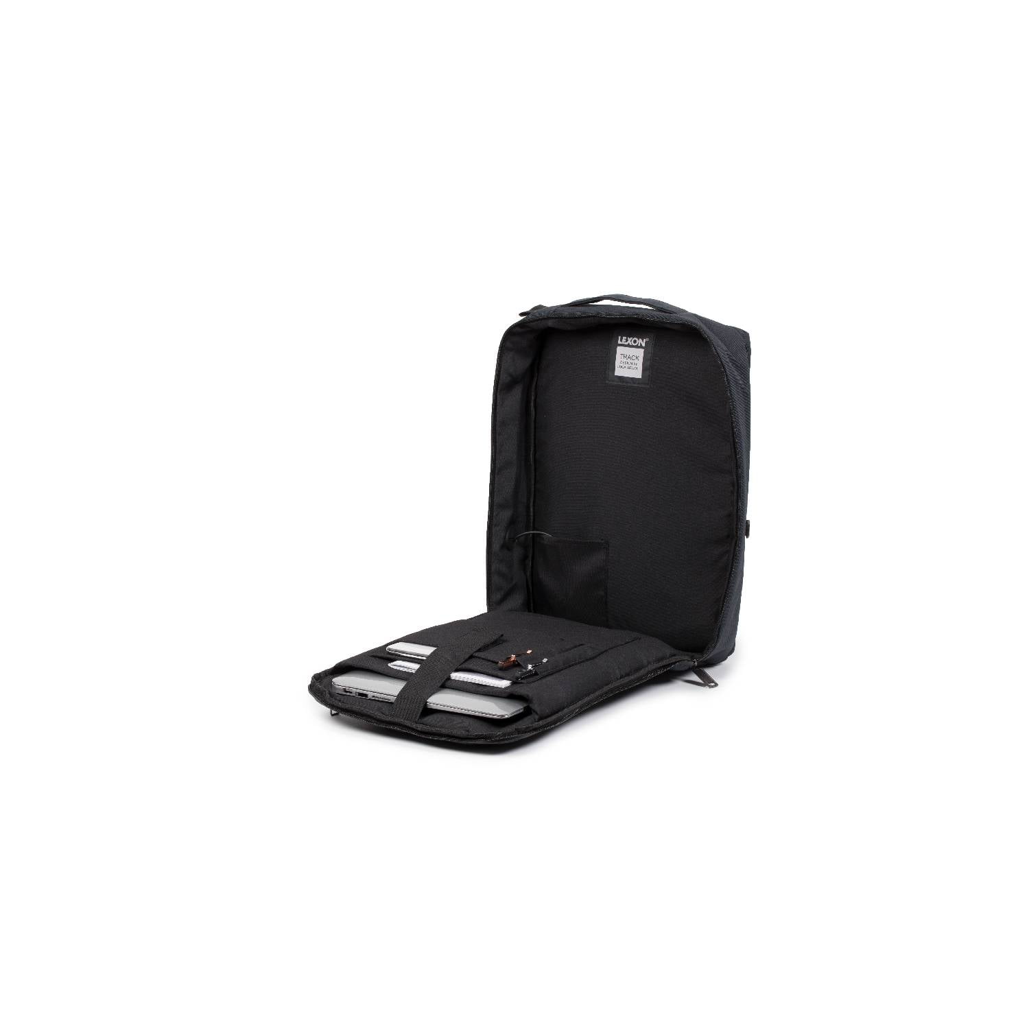 LN2404 Plecak / torba na laptopa Track Czarny - obrazek 6
