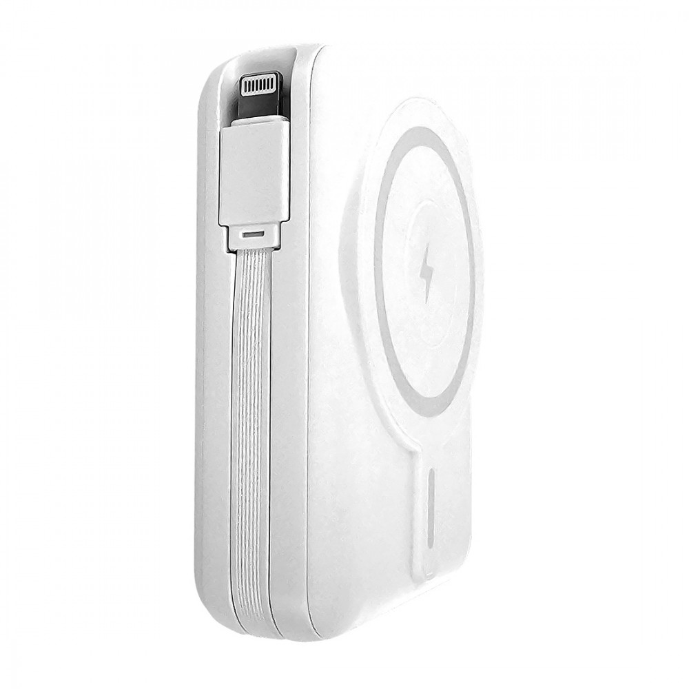 M4.15 Powerbank Magsafe 10 000 mAh z szybkim ładowaniem + 2 kable Biały - obrazek 2