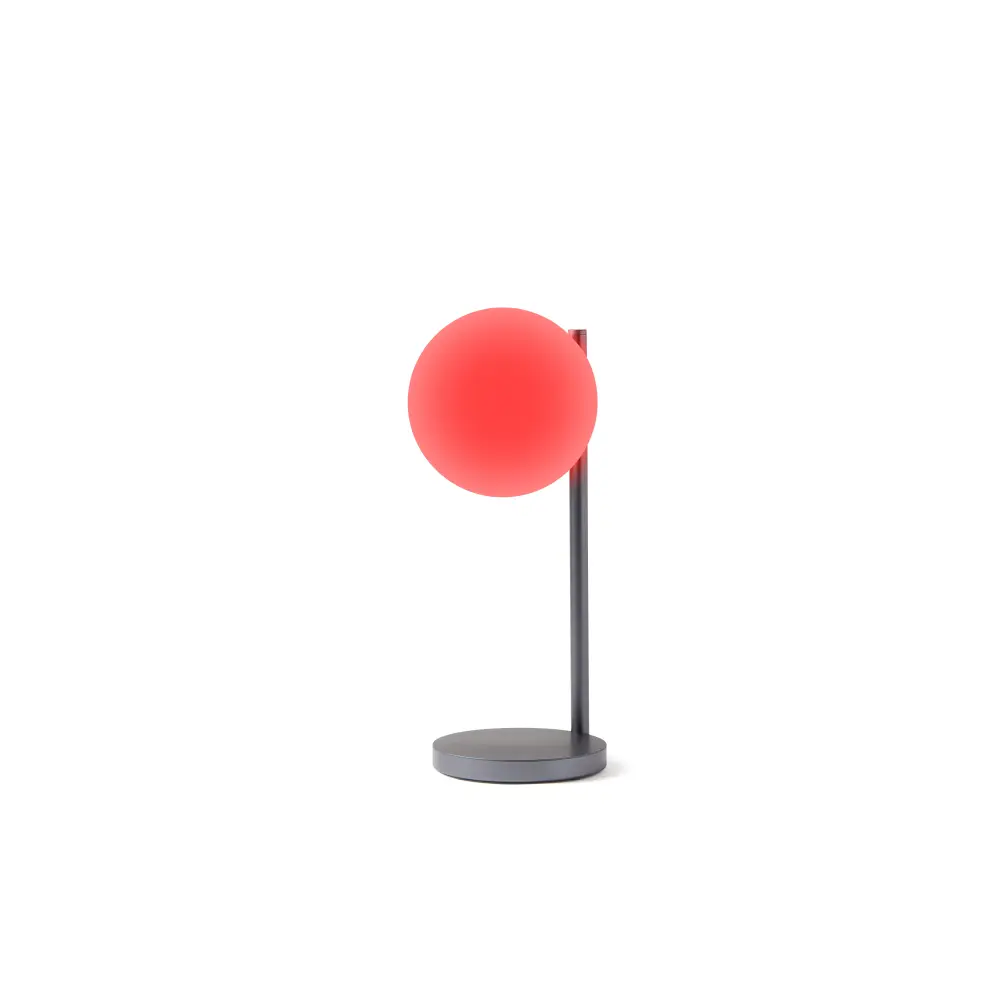 LH70 Lampka biurkowa Bubble ze zintegrowaną ładowarką indukcyjną Szara - obrazek 6