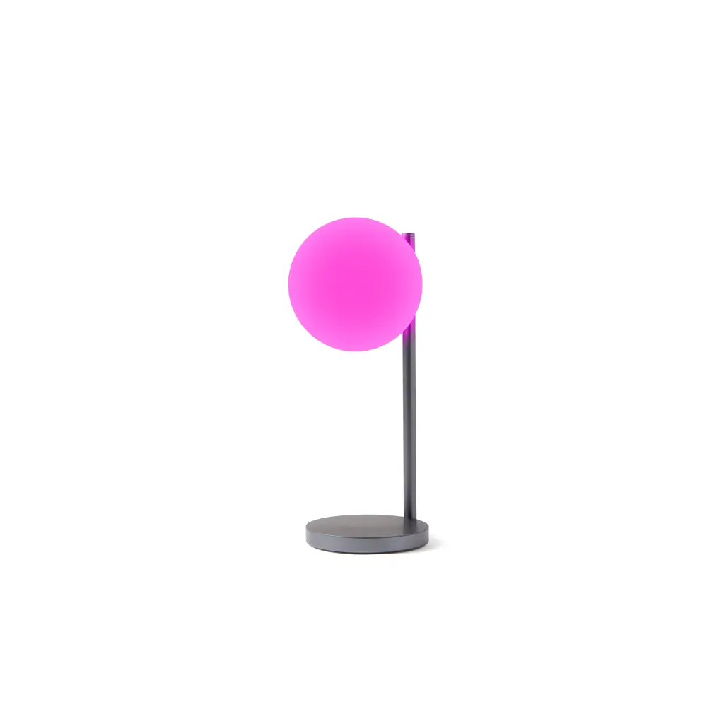 LH70 Lampka biurkowa Bubble ze zintegrowaną ładowarką indukcyjną Szara - obrazek 8