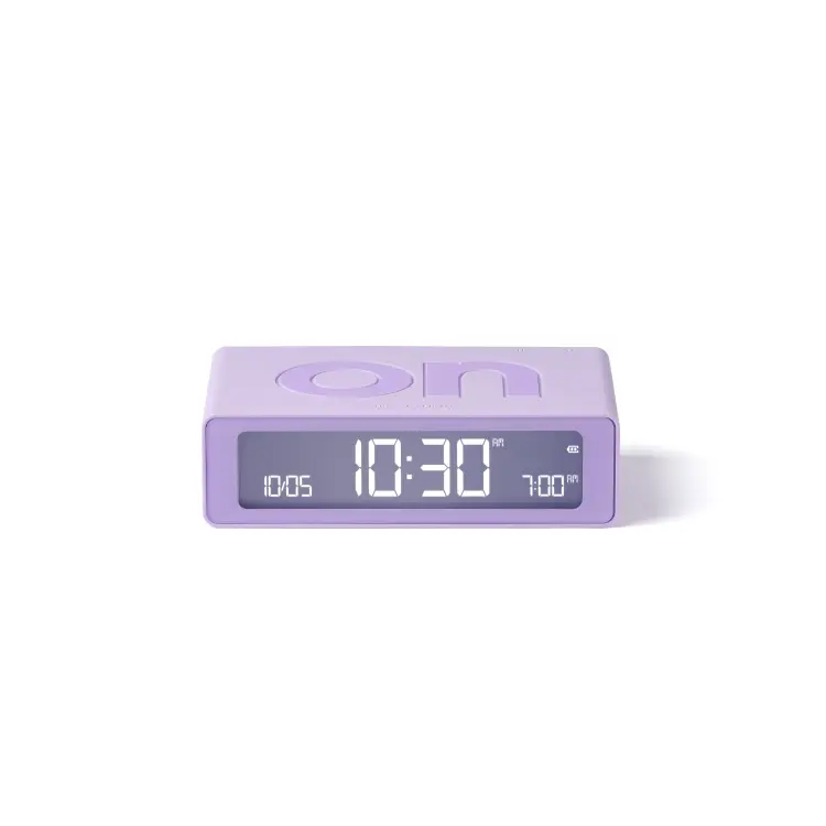 LR158 Budzik FLIP Mini Lawendowy - obrazek 1