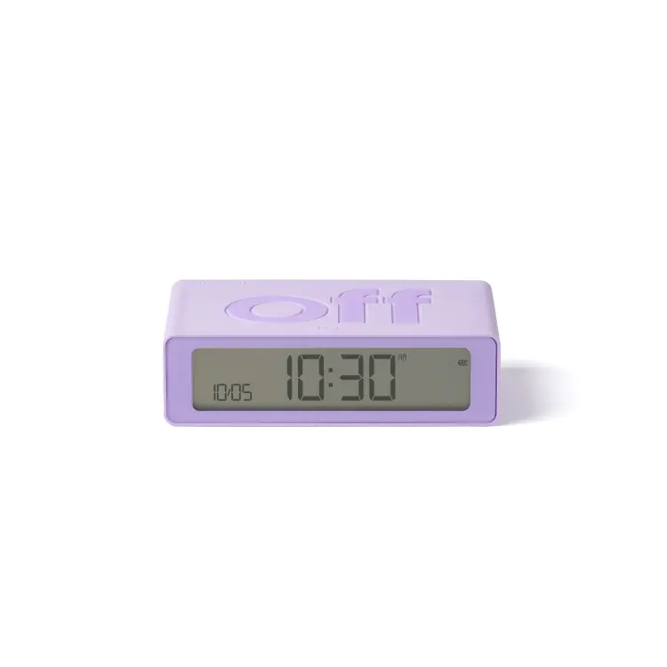LR158 Budzik FLIP Mini Lawendowy - obrazek 6