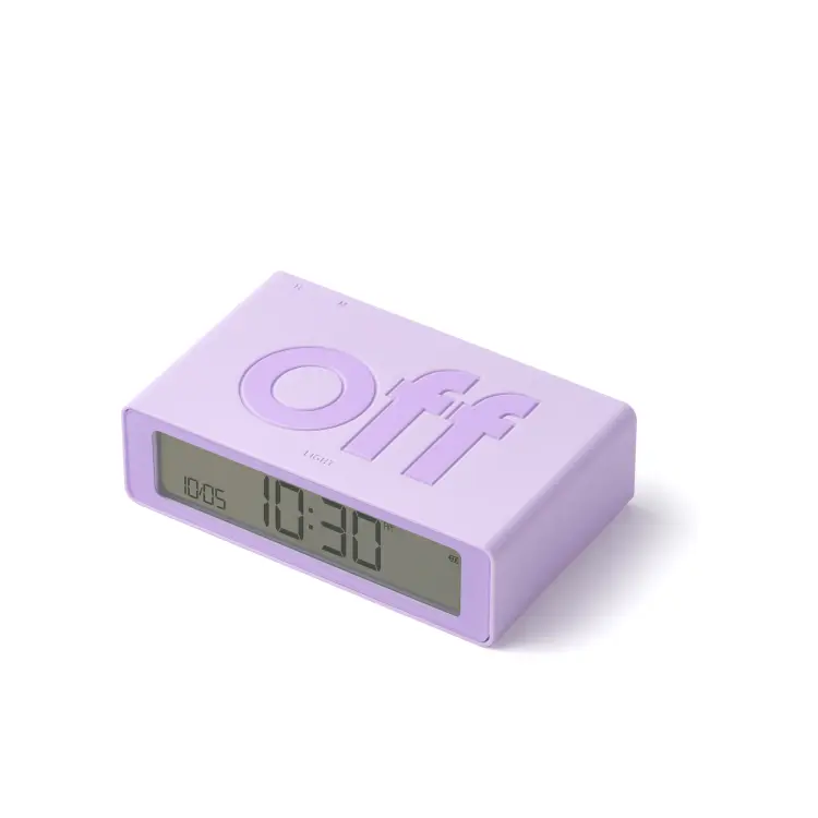 LR158 Budzik FLIP Mini Lawendowy - obrazek 4