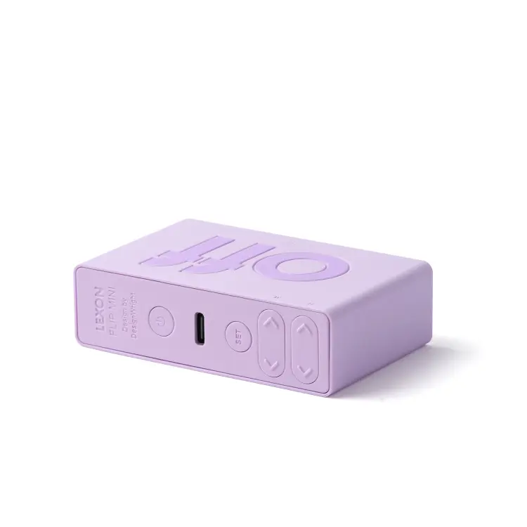 LR158 Budzik FLIP Mini Lawendowy - obrazek 3