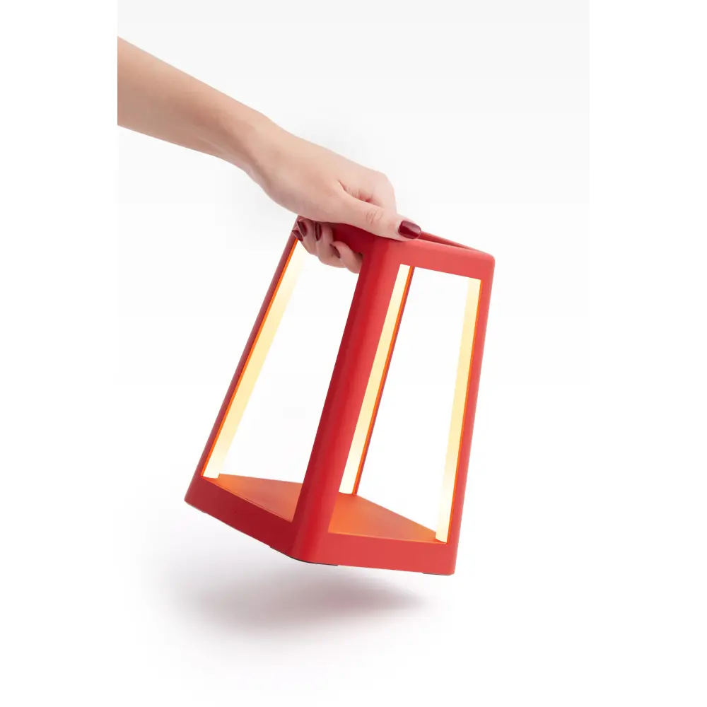 LH94 Lampa z ładowarką indukcyjną LATERN Czerwona - obrazek 5