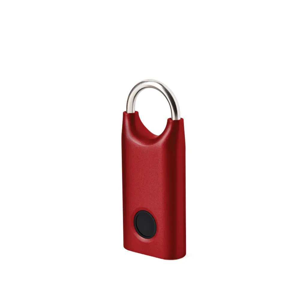 LL128 Biometryczna kłódka Nomaday Lock Czerwona