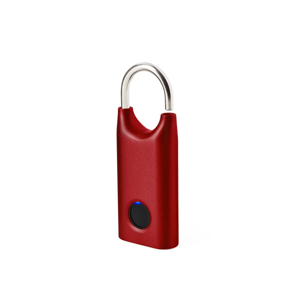 LL128 Biometryczna kłódka Nomaday Lock Czerwona - obrazek 3