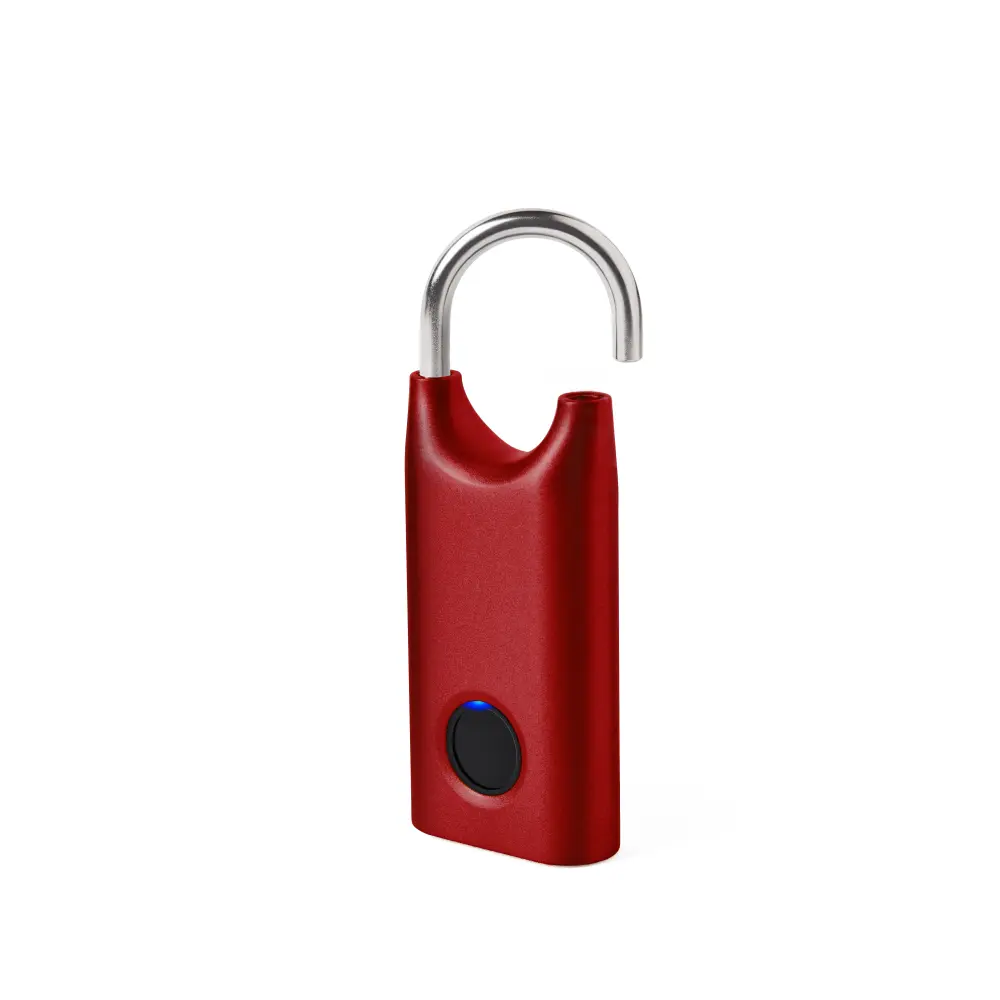 LL128 Biometryczna kłódka Nomaday Lock Czerwona - obrazek 2