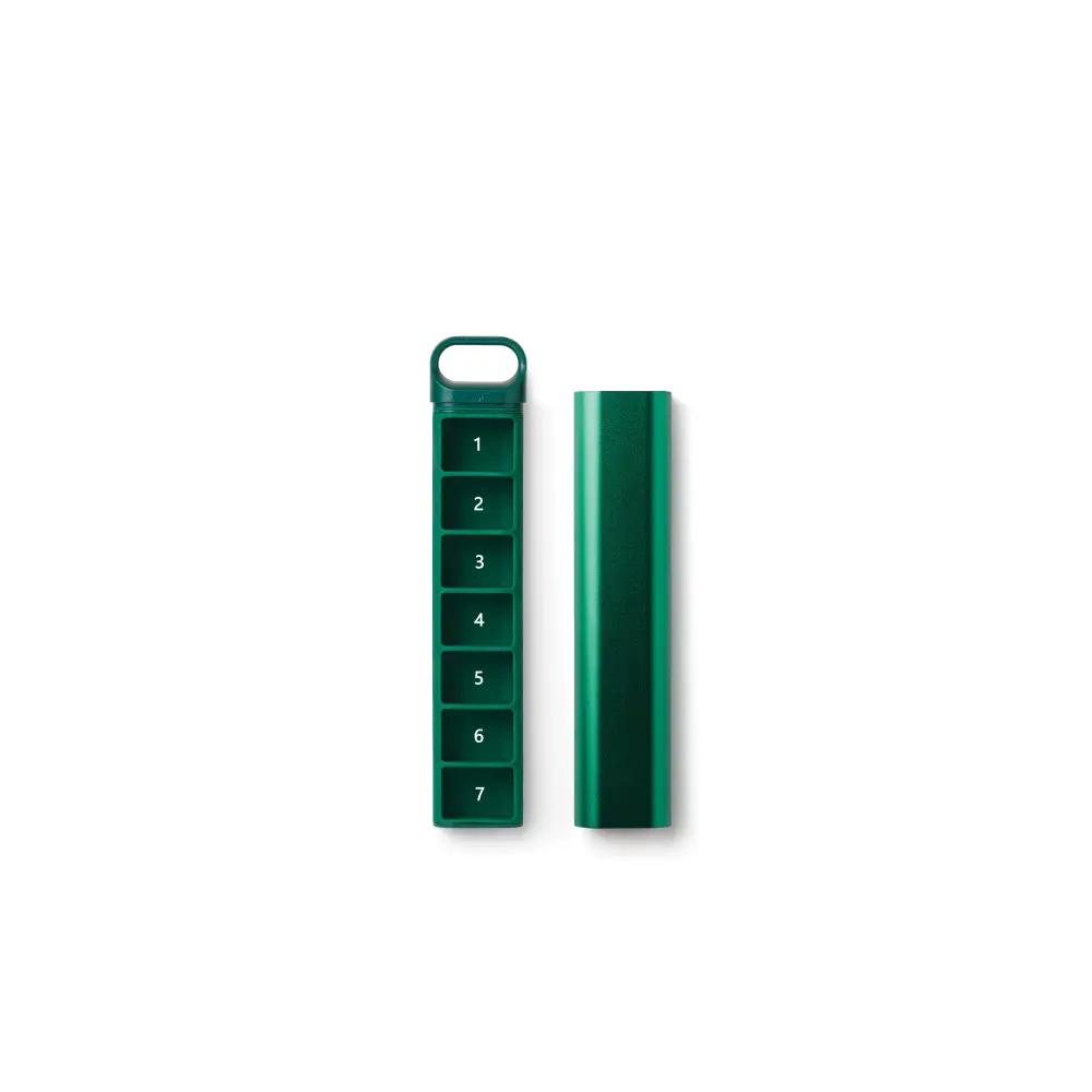 LL157 Pudełko na tabletki NOMADAY Zielone - obrazek 4