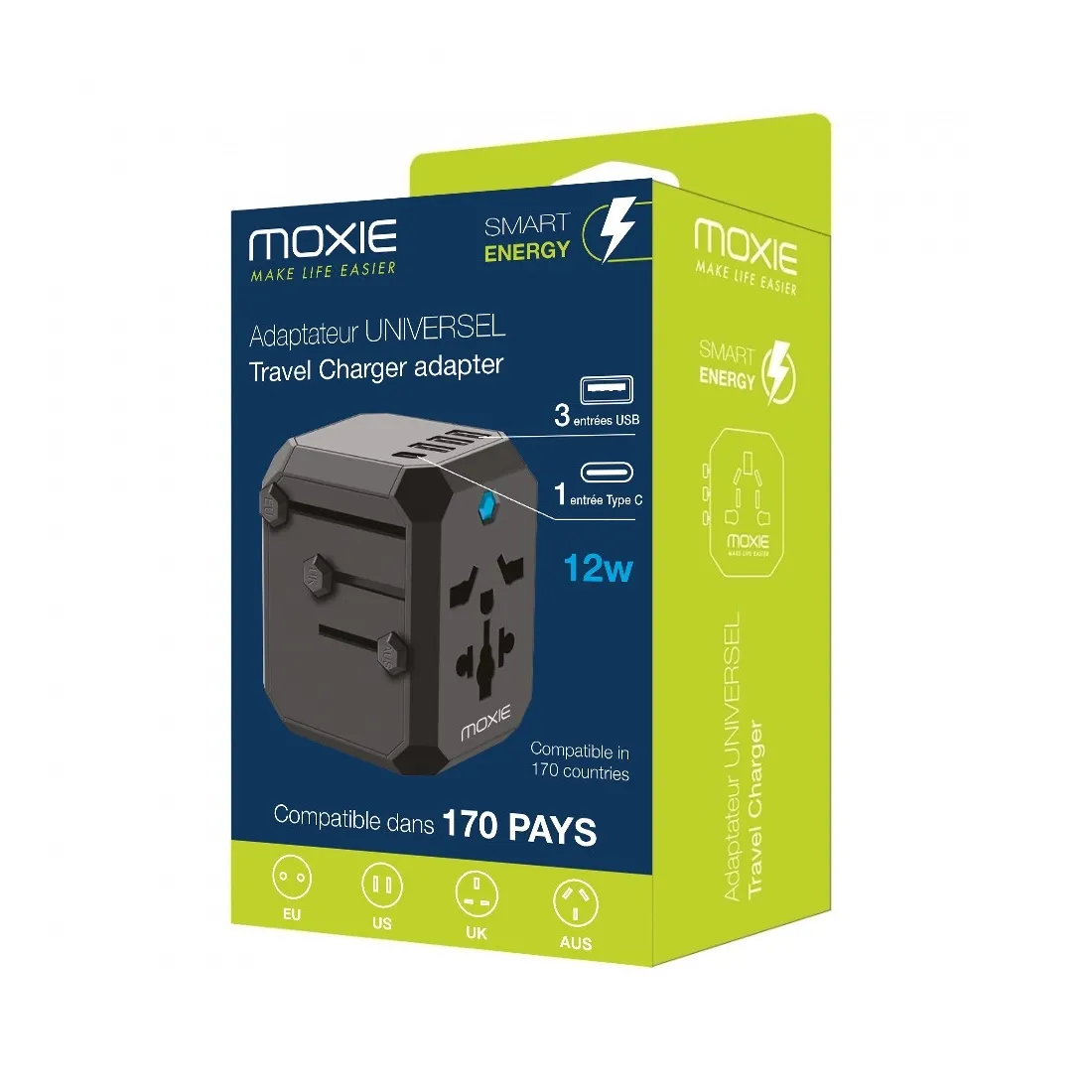 M4.18 Uniwersalna ładowarka podróżna 4 USB - obrazek 3