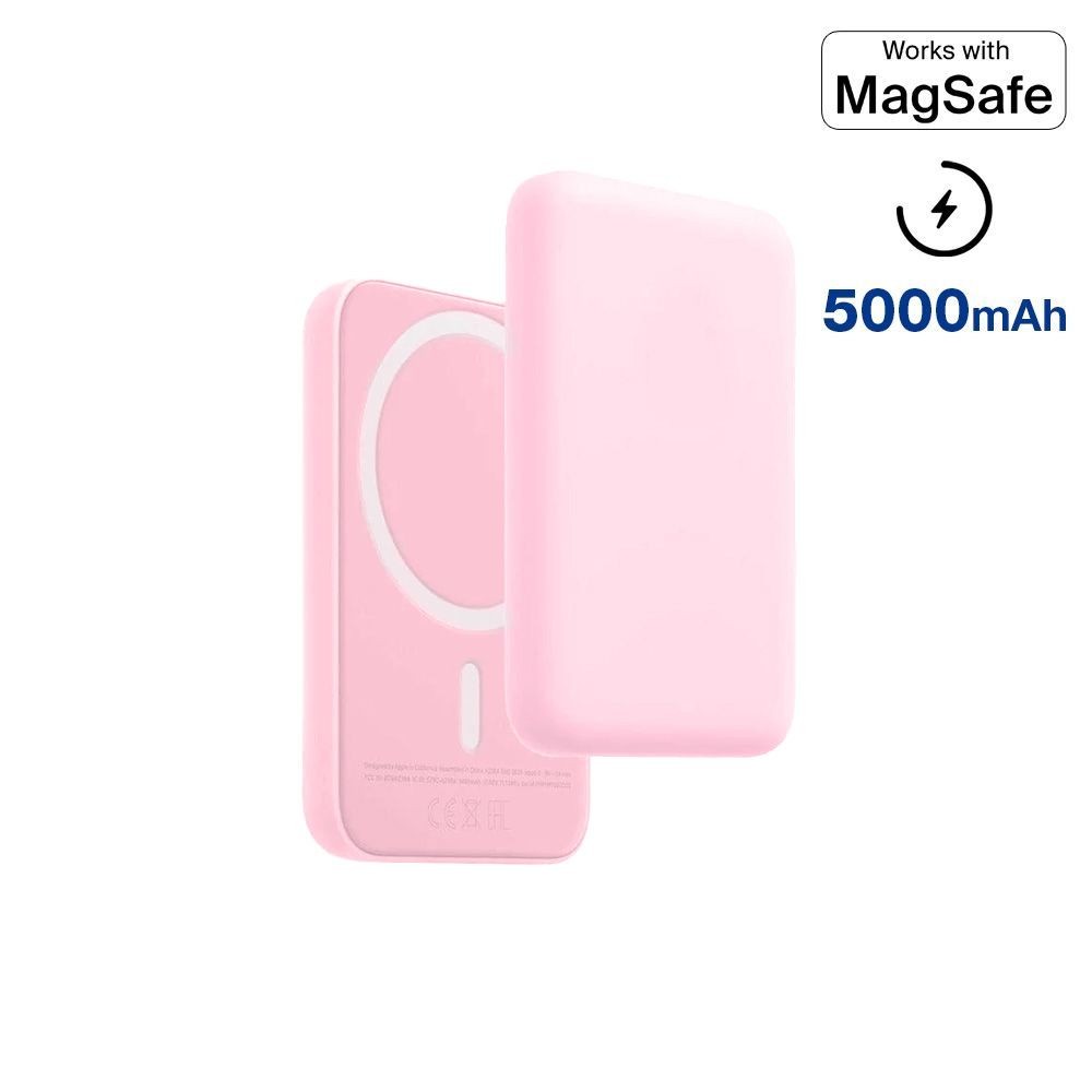 M4.16 Powerbank 5000 mAh kompatybilny z MagSafe Różowy - obrazek 2