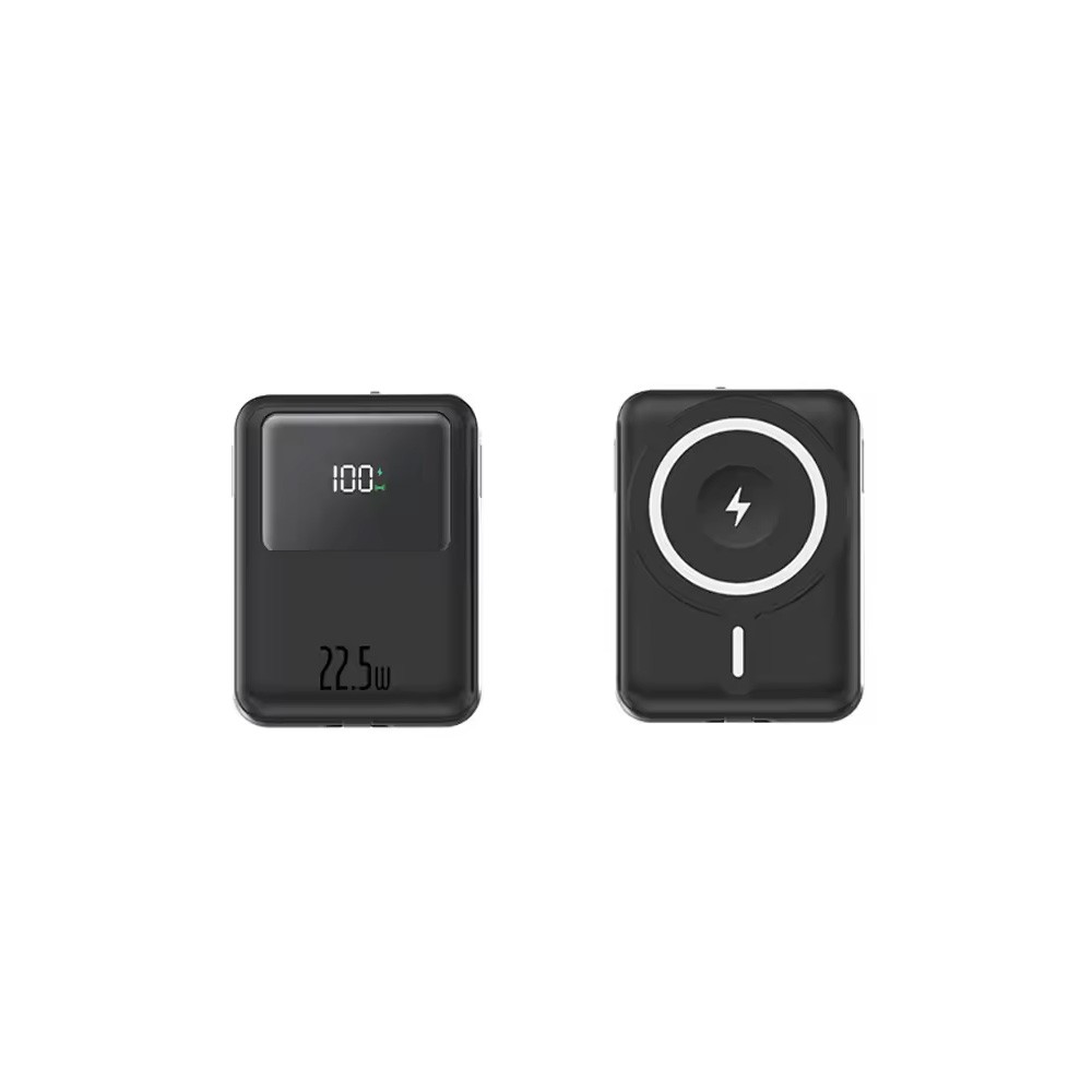 M4.15 Powerbank Magsafe 10 000 mAh z szybkim ładowaniem + 2 kable Czarny - obrazek 6
