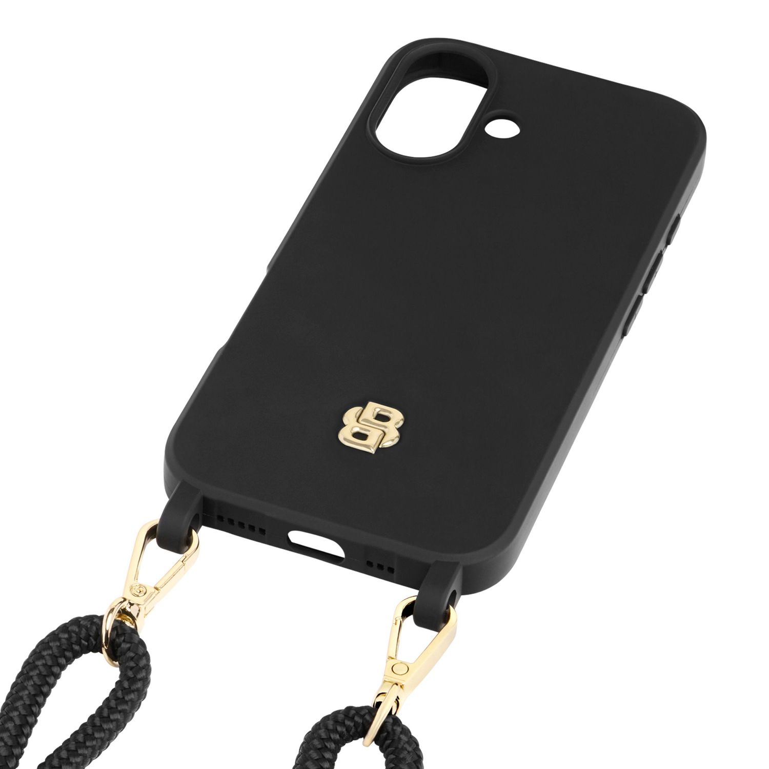 Etui na iPhone 16 Double B Black & Gold - obrazek 2