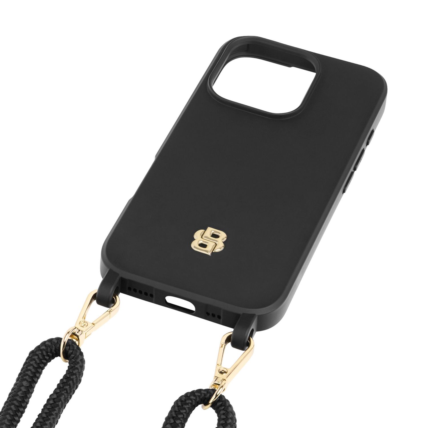 Etui na iPhone 16 Double B Black & Gold - obrazek 2