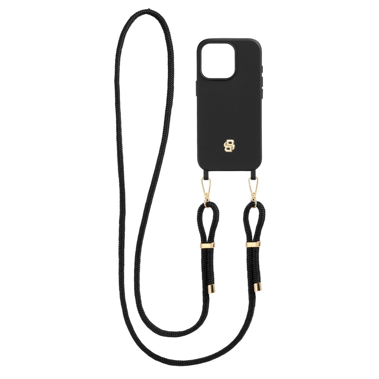 Etui na iPhone 16 Double B Black & Gold - obrazek 3