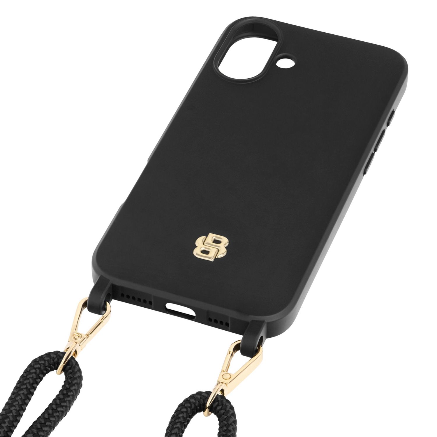 Etui na iPhone 16 Double B Black & Gold - obrazek 2