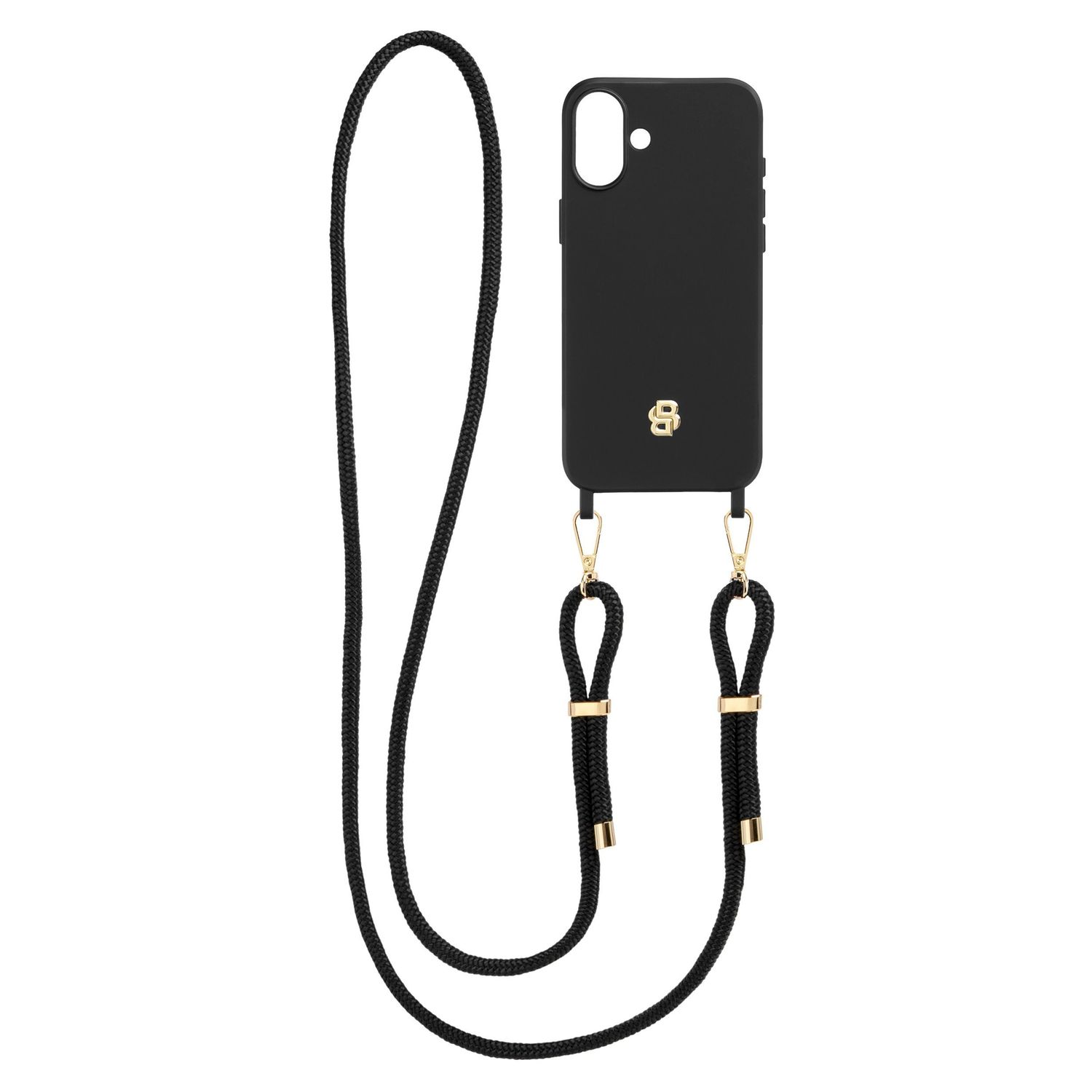 Etui na iPhone 16 Double B Black & Gold - obrazek 3