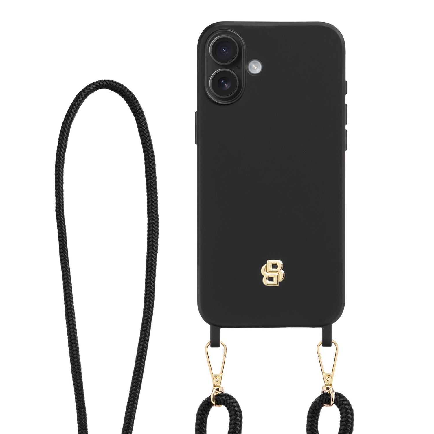 Etui na iPhone 16 Double B Black & Gold - obrazek 5