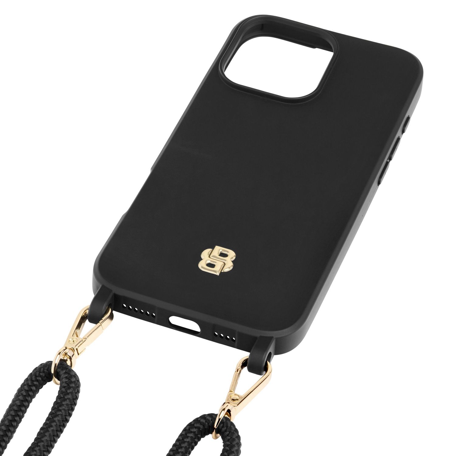 Etui na iPhone 16 Double B Black & Gold - obrazek 2