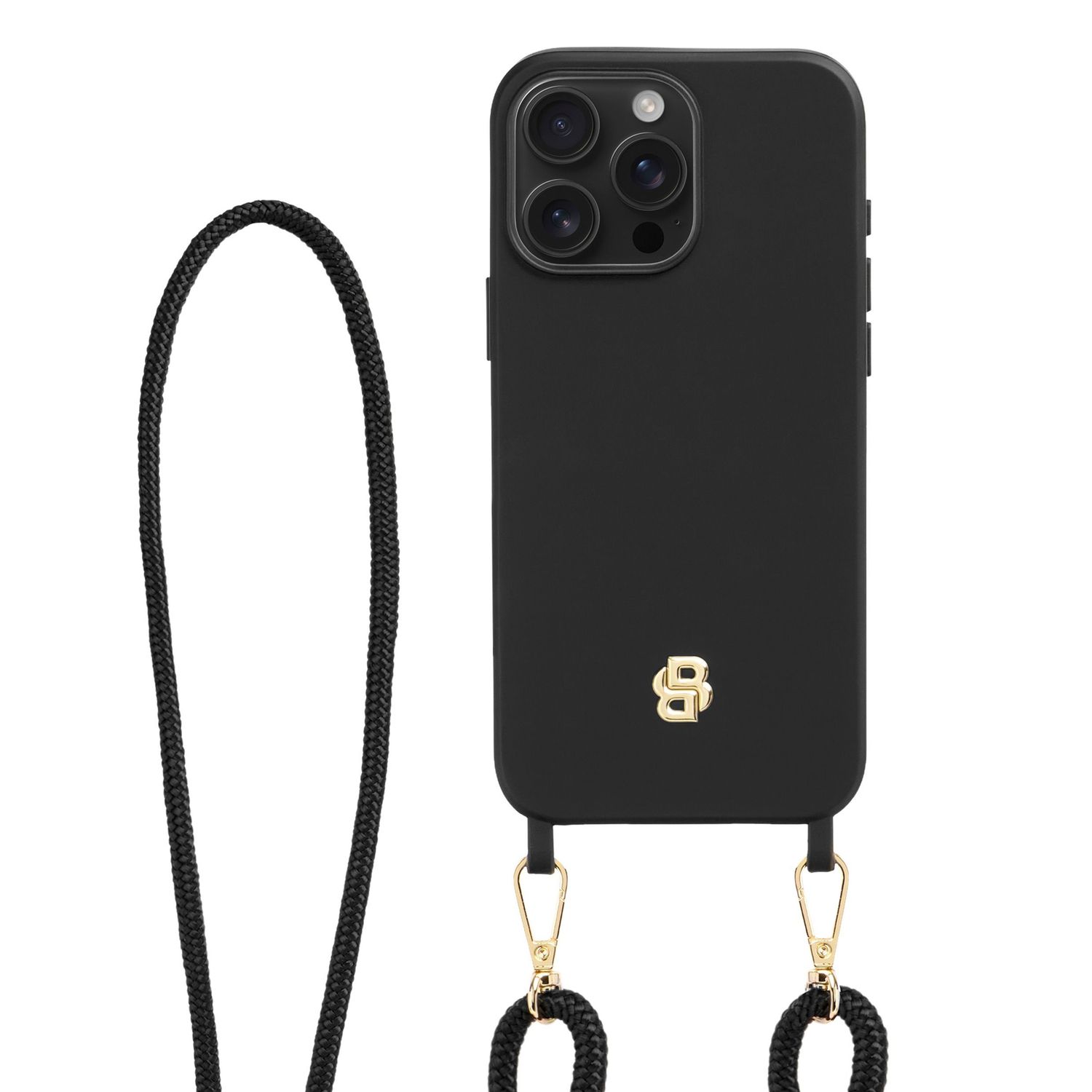Etui na iPhone 16 Double B Black & Gold - obrazek 5