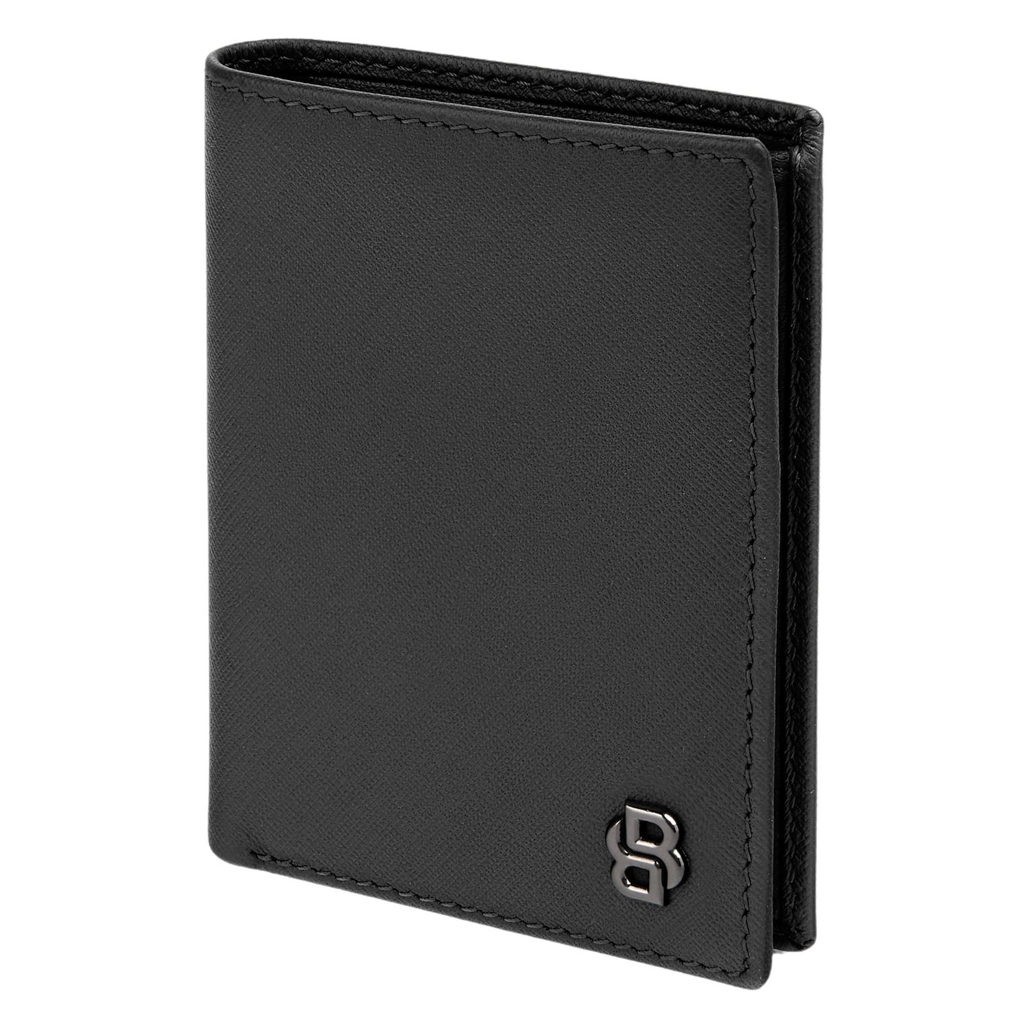 Podwójne etui na karty Double B Saffiano Black - obrazek 4