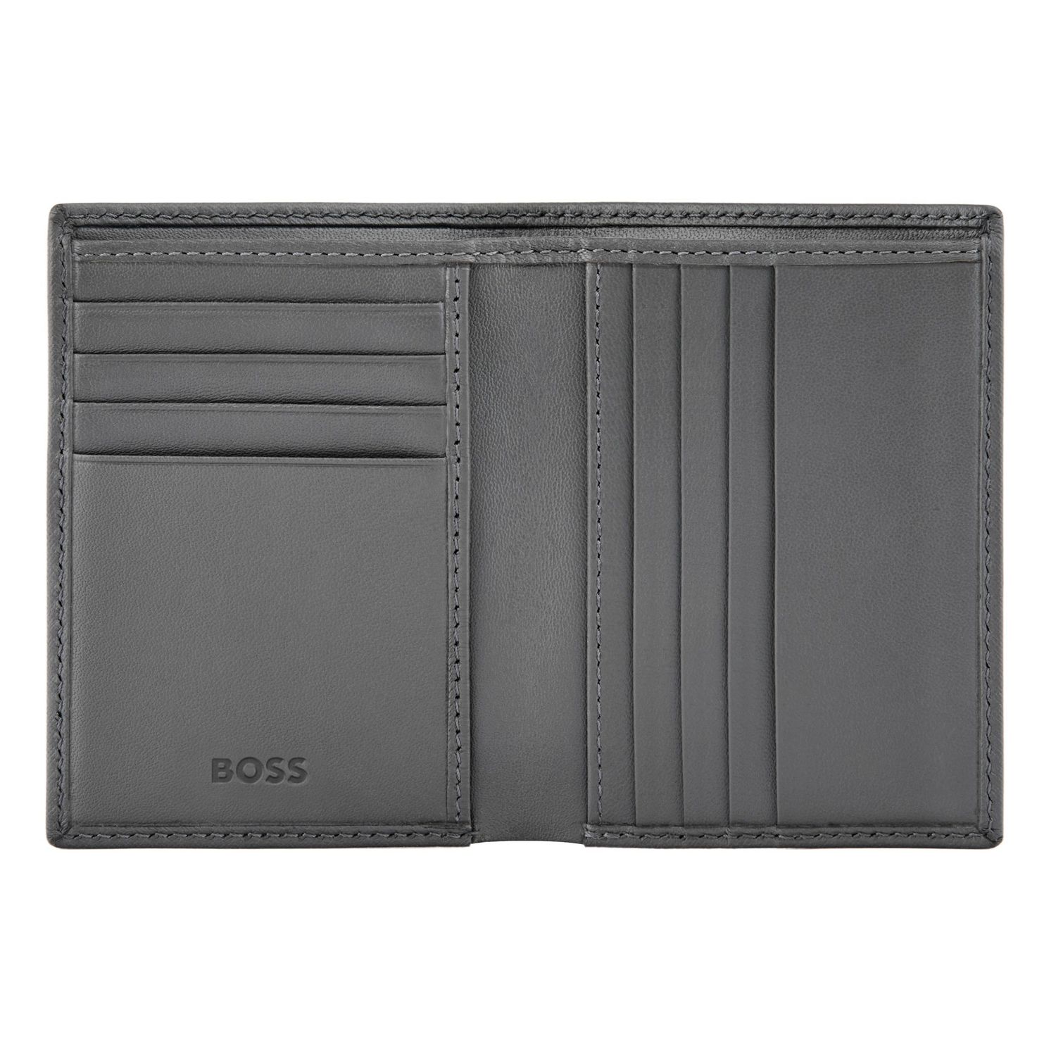 Podwójne etui na karty Double B Saffiano Grey - obrazek 3