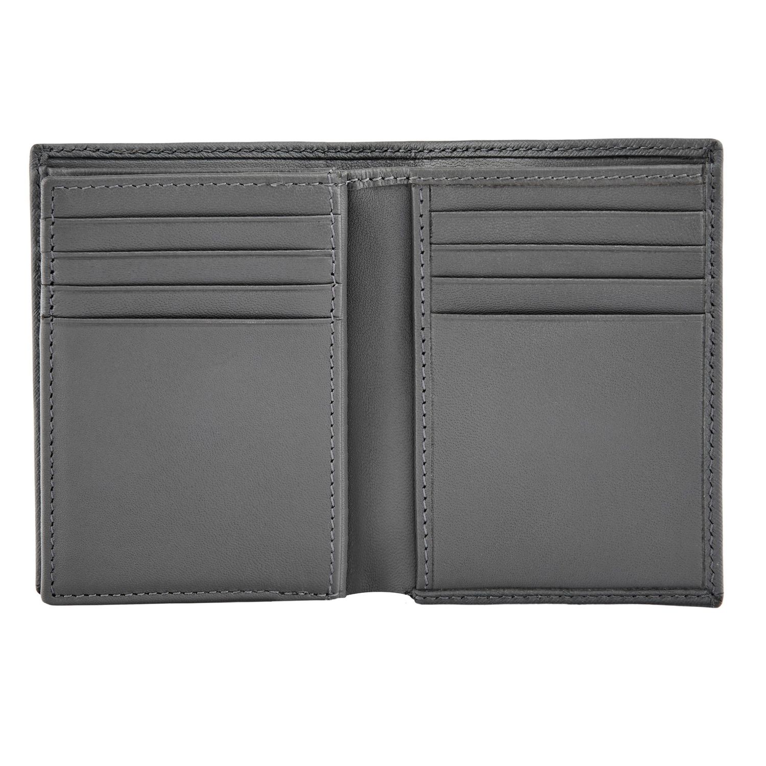 Card holder with flap Double B Saffiano Grey - obrazek 3