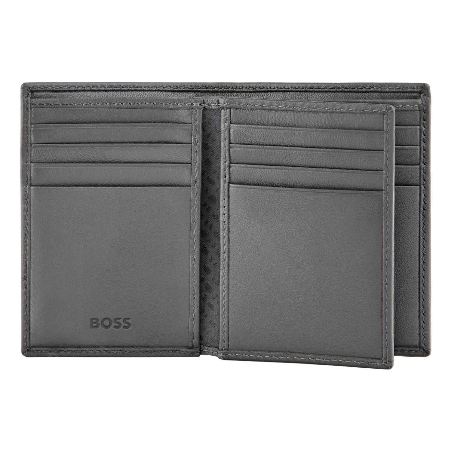Card holder with flap Double B Saffiano Grey - obrazek 4