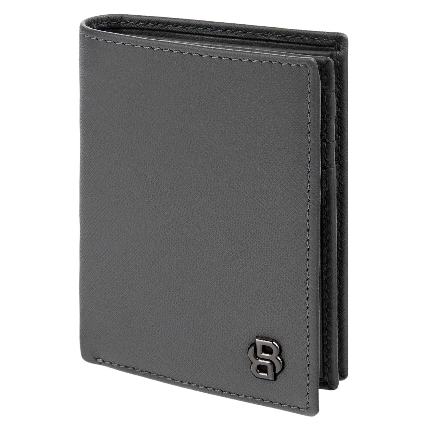 Card holder with flap Double B Saffiano Grey - obrazek 5