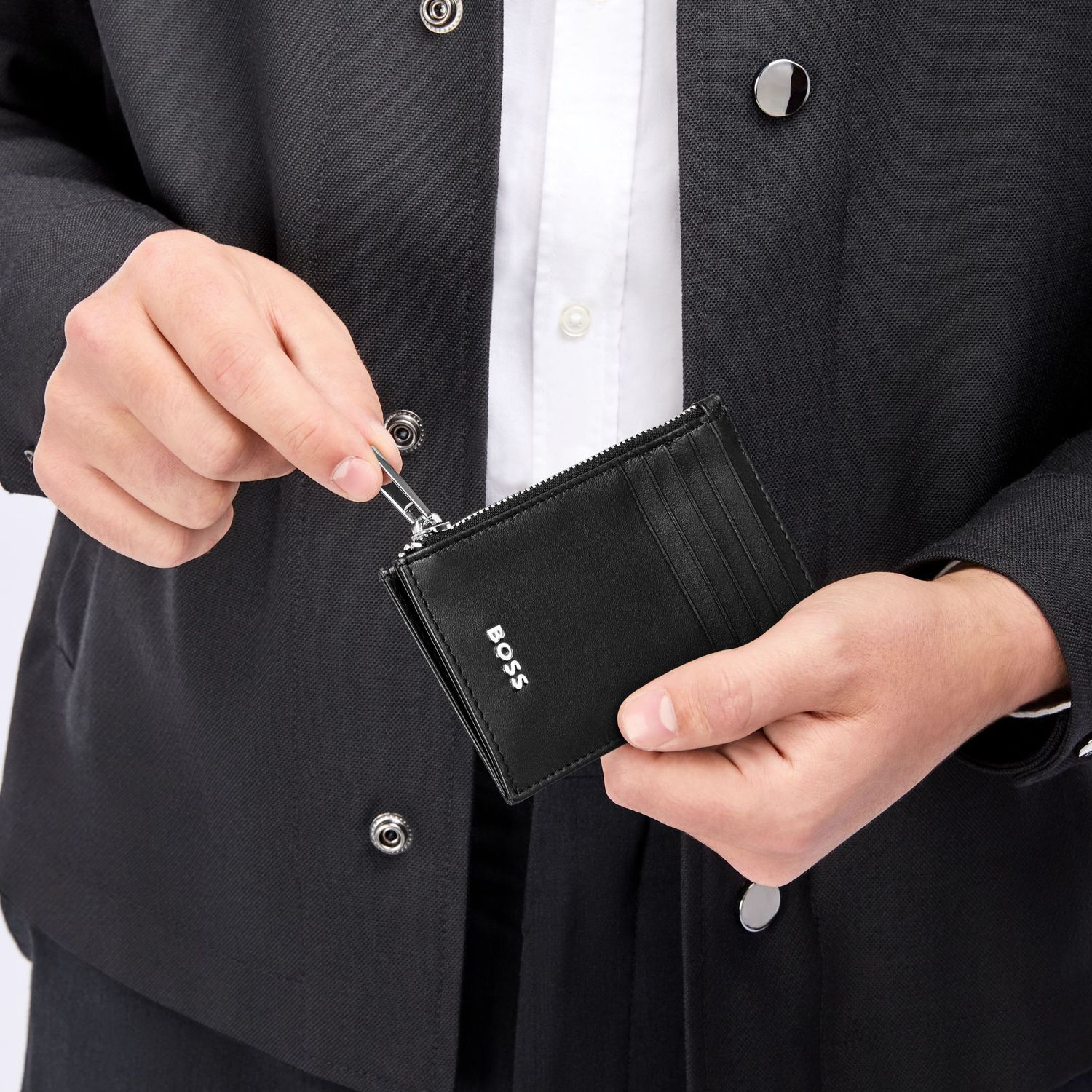Etui na karty Classic Smooth Black - obrazek 5