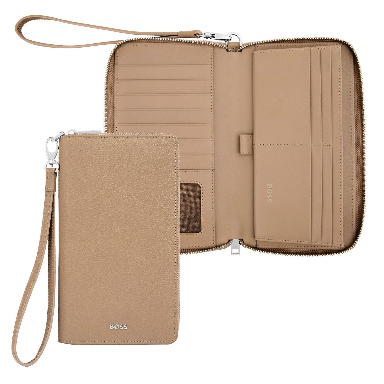 Portfel podróżny Classic Grained Camel