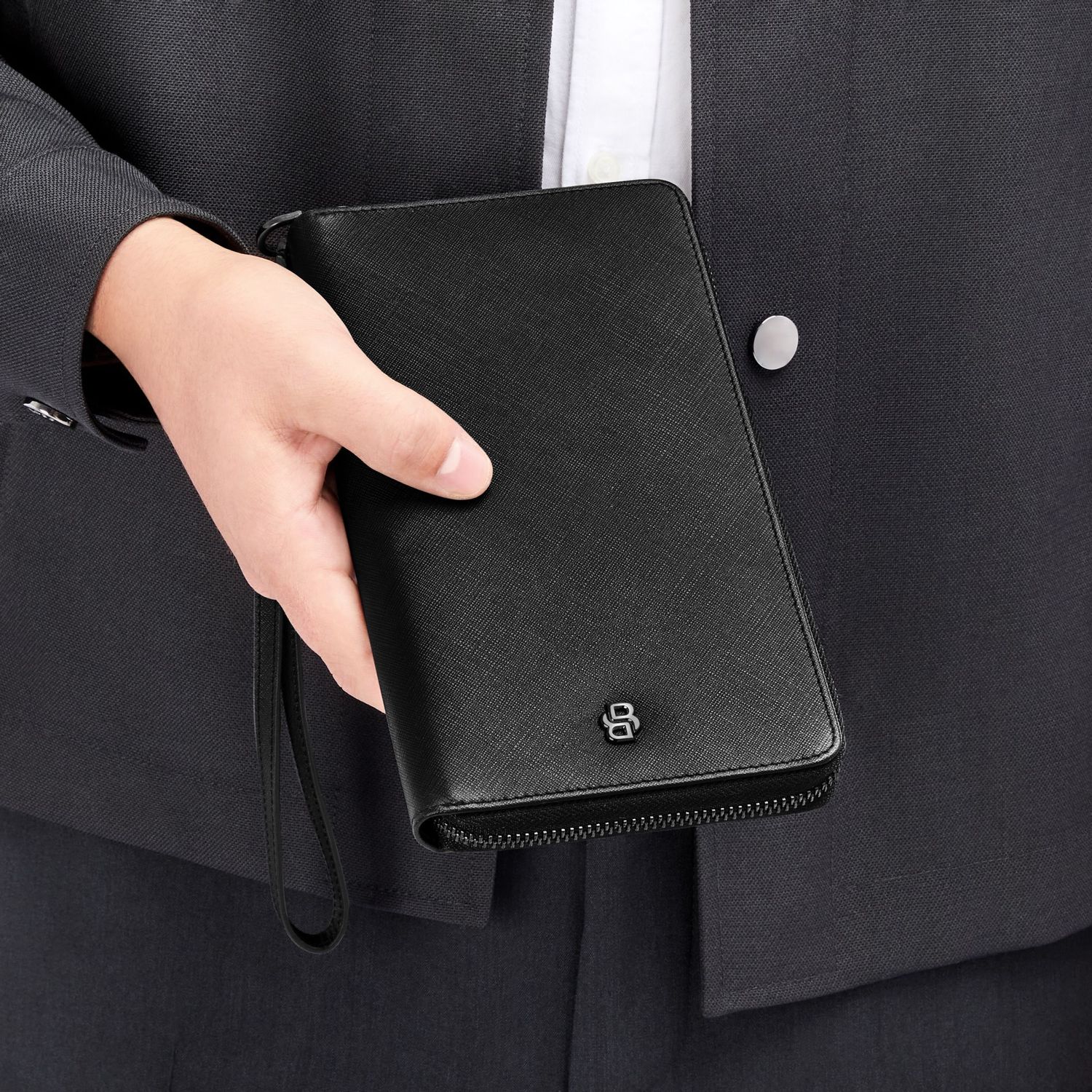 Portfel podróżny Double B Saffiano Black - obrazek 6