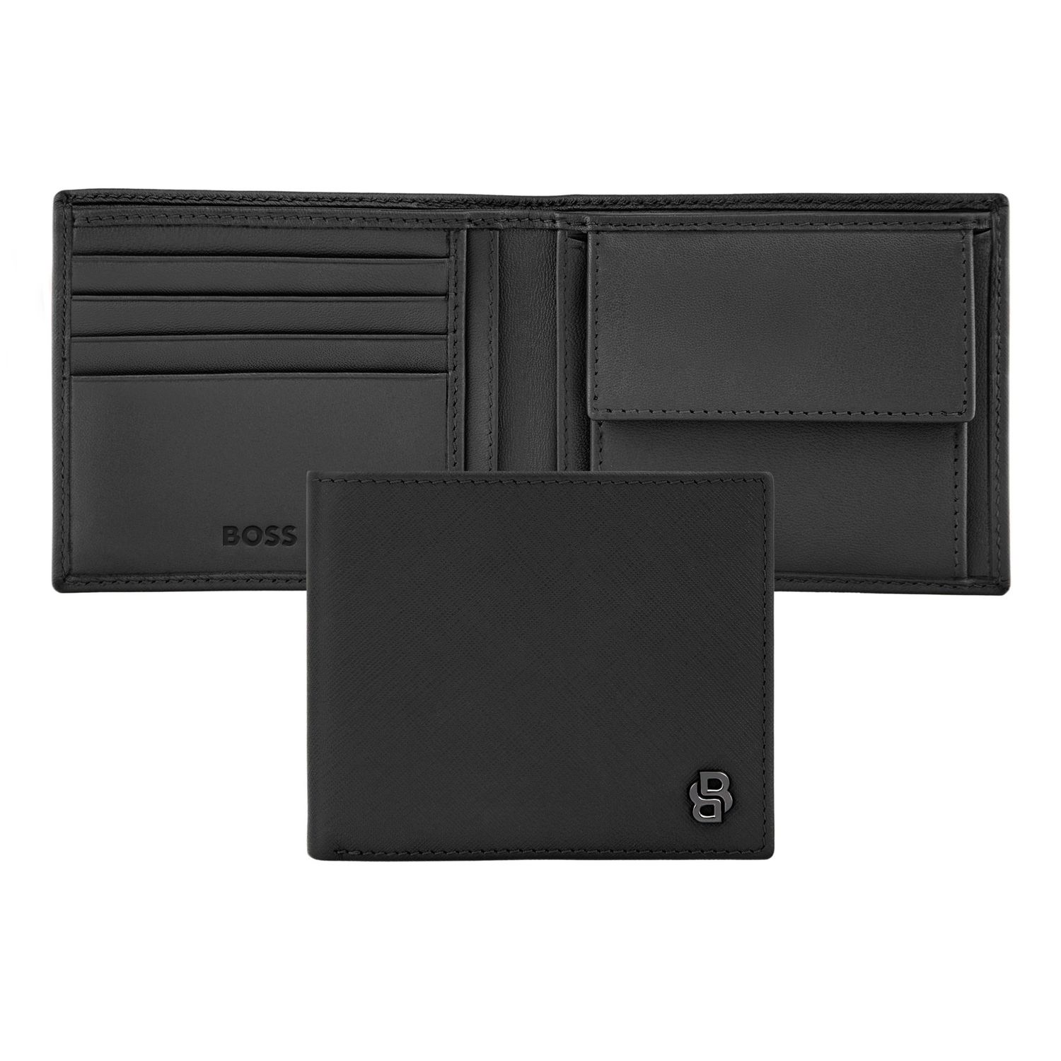 Portfel Double B Saffiano Black