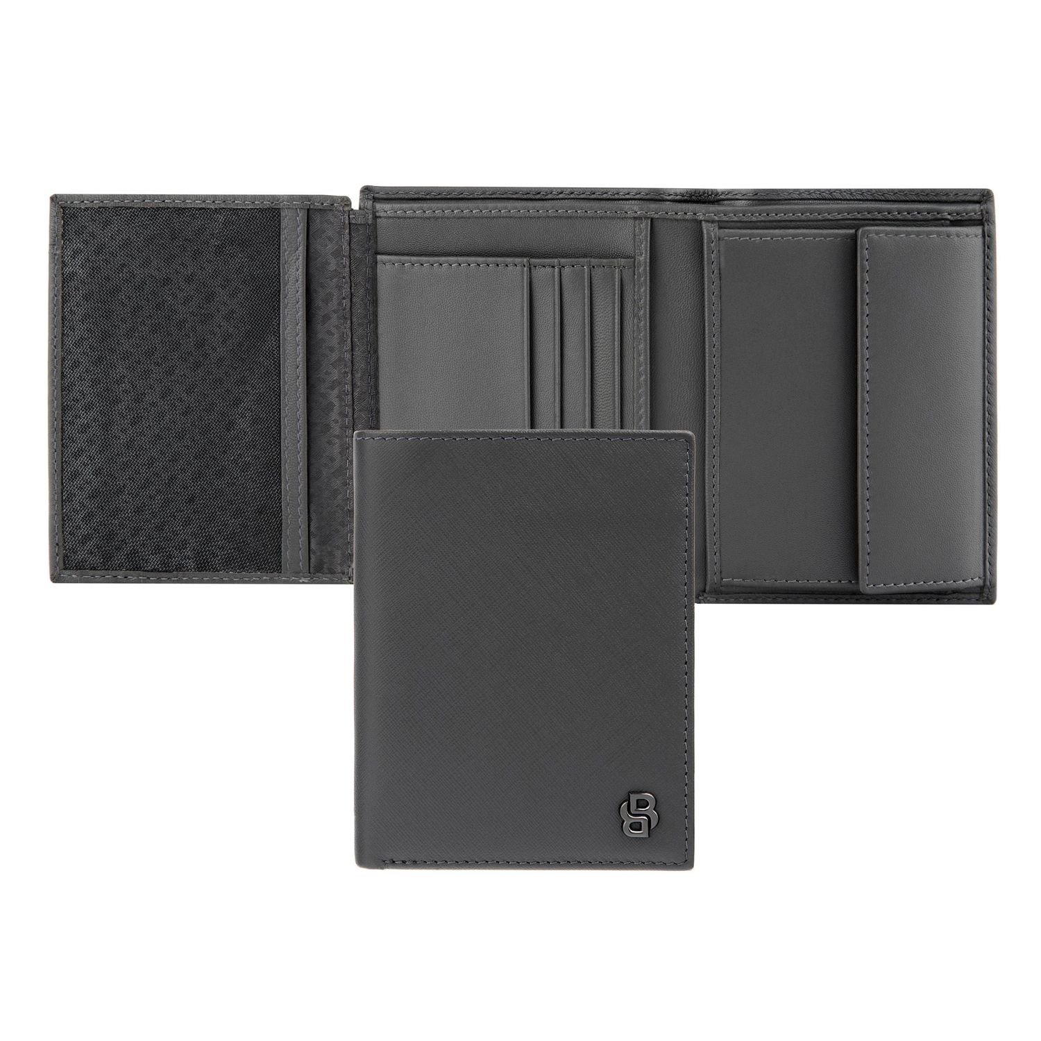 Portfel Double B Saffiano Grey
