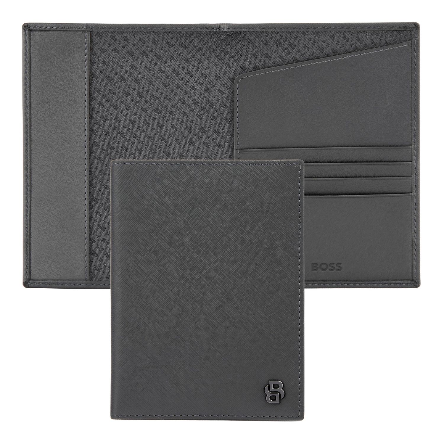 Etui na paszport Double B Saffiano Grey