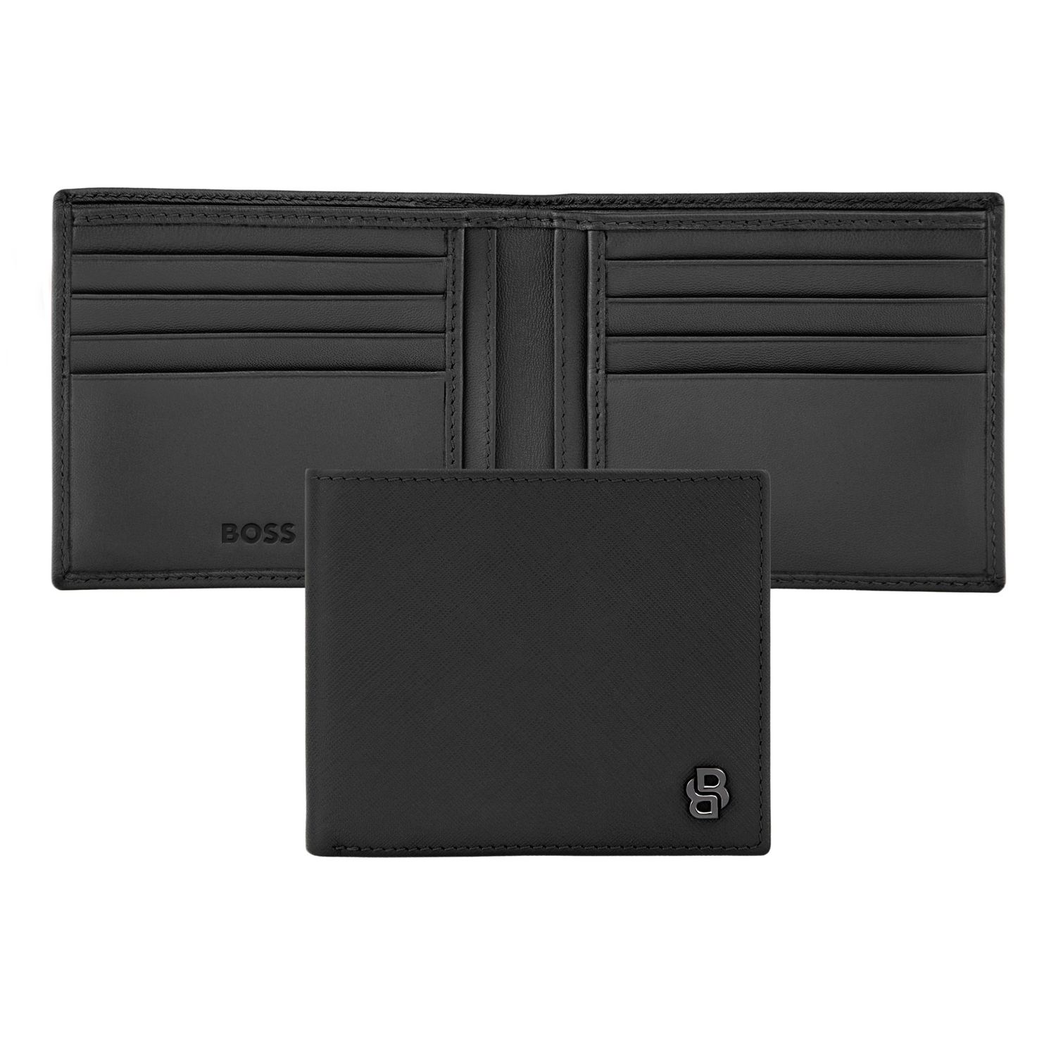 Portfel Double B Saffiano Black