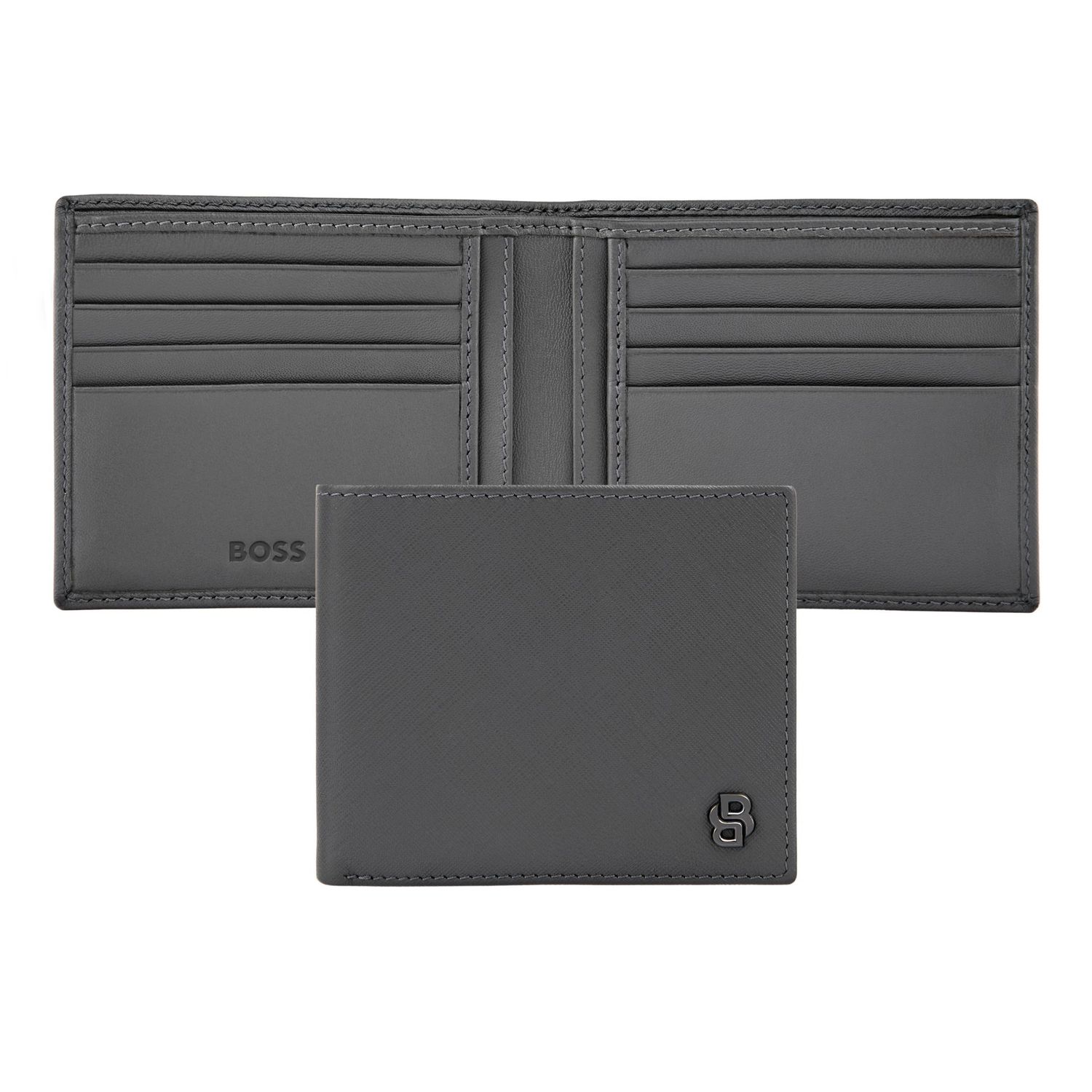 Portfel Double B Saffiano Grey