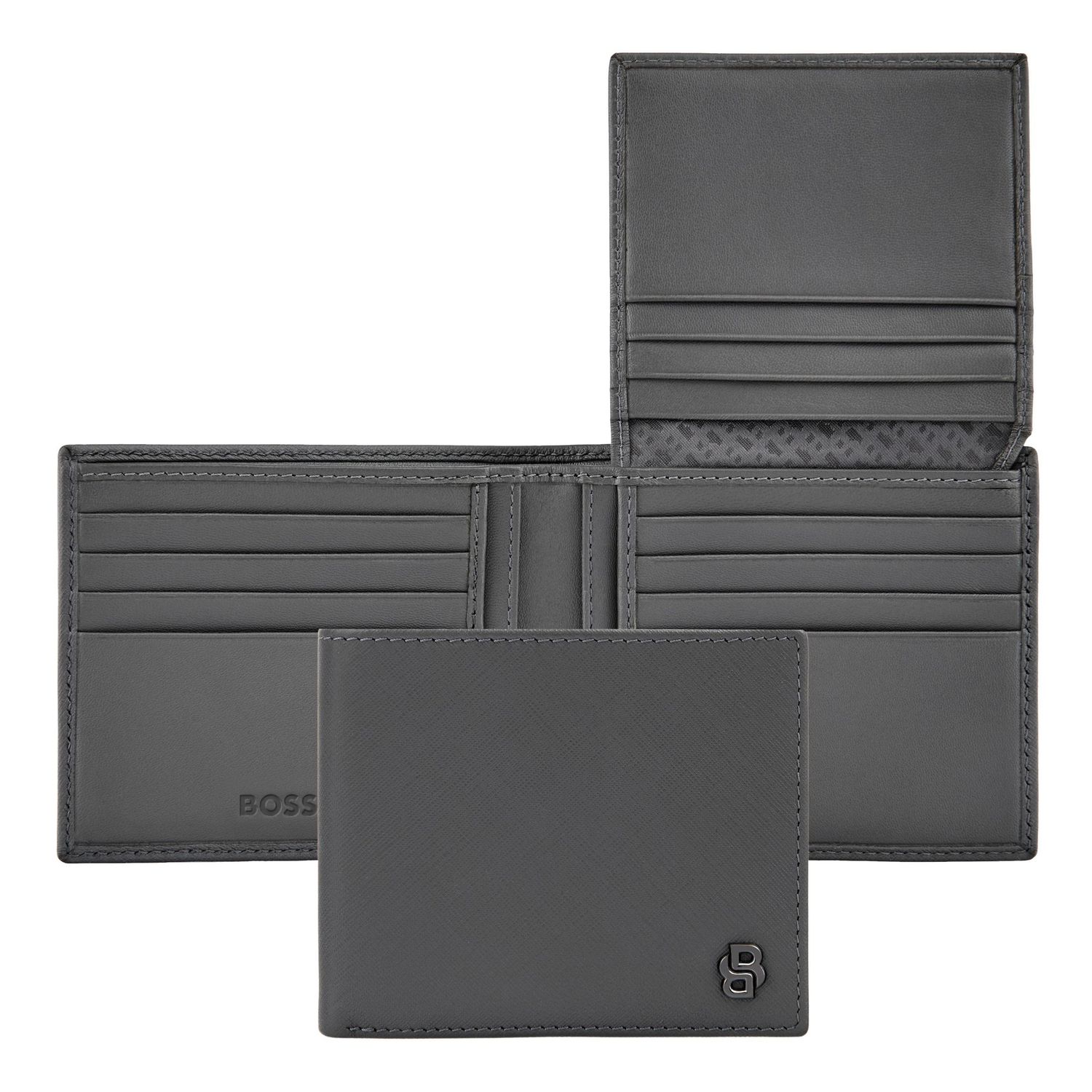 Portfel Double B Saffiano Grey